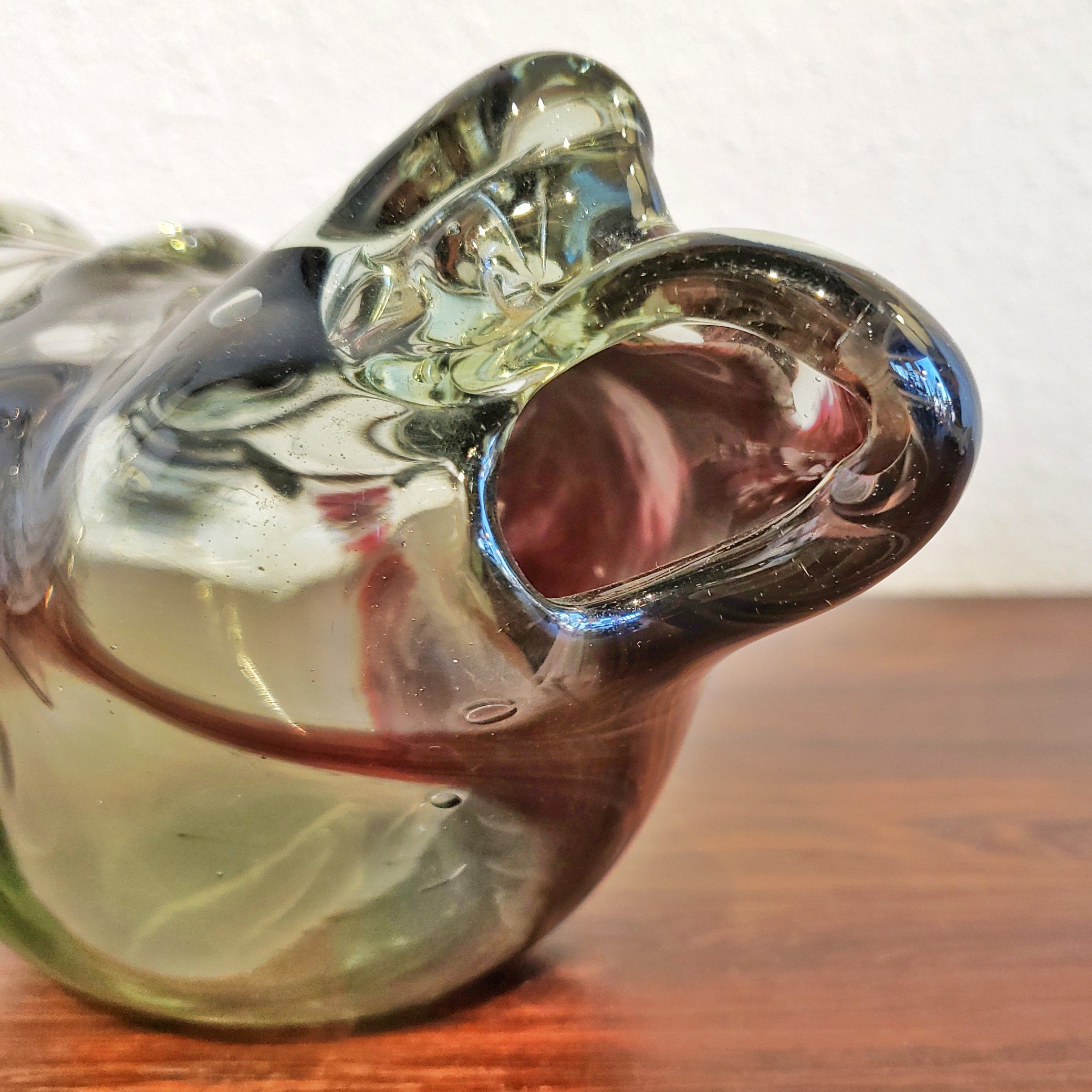 ROBERT FRITZ BIOMORPHIC ART GLASS VASE