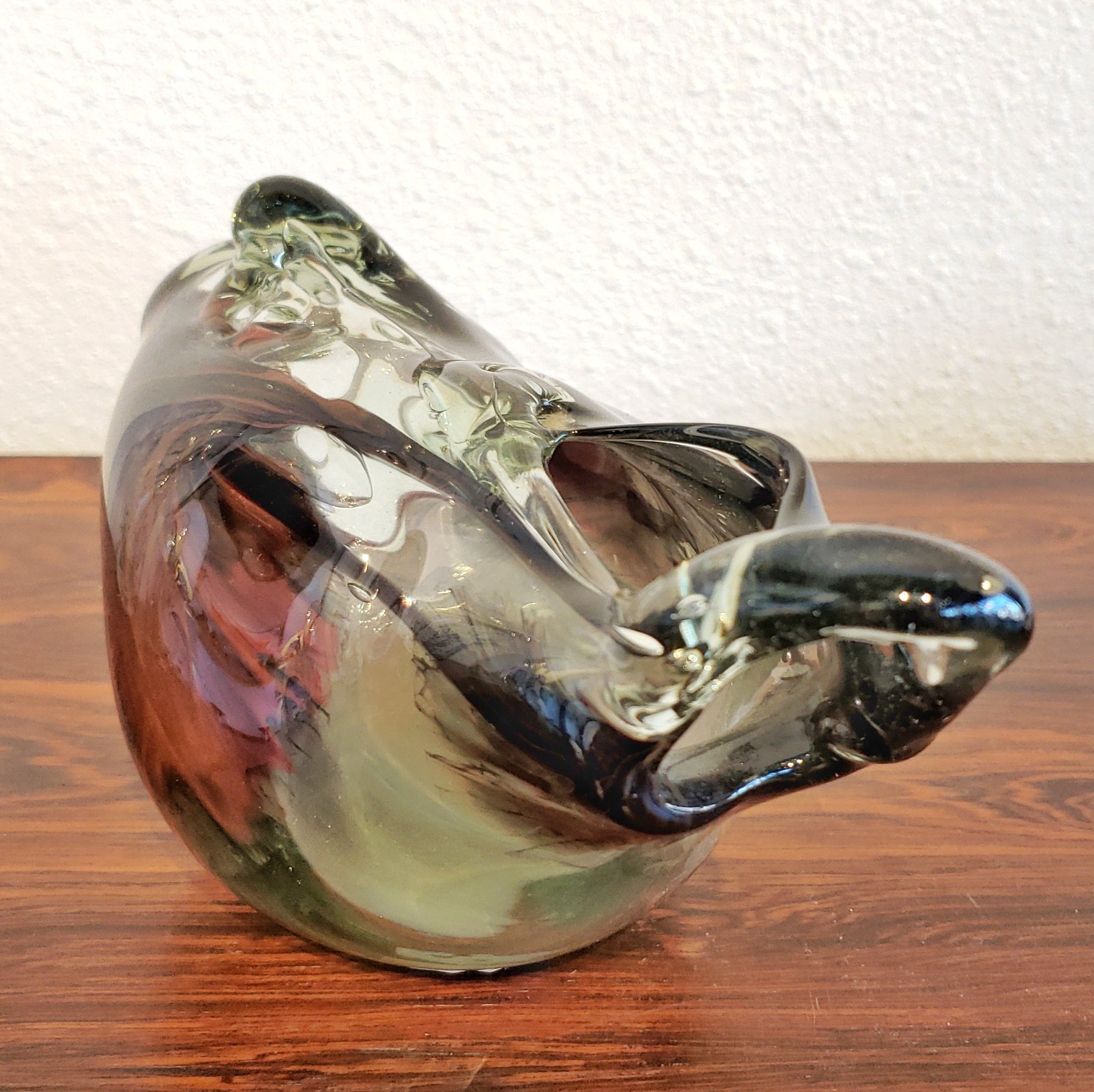 ROBERT FRITZ BIOMORPHIC ART GLASS VASE