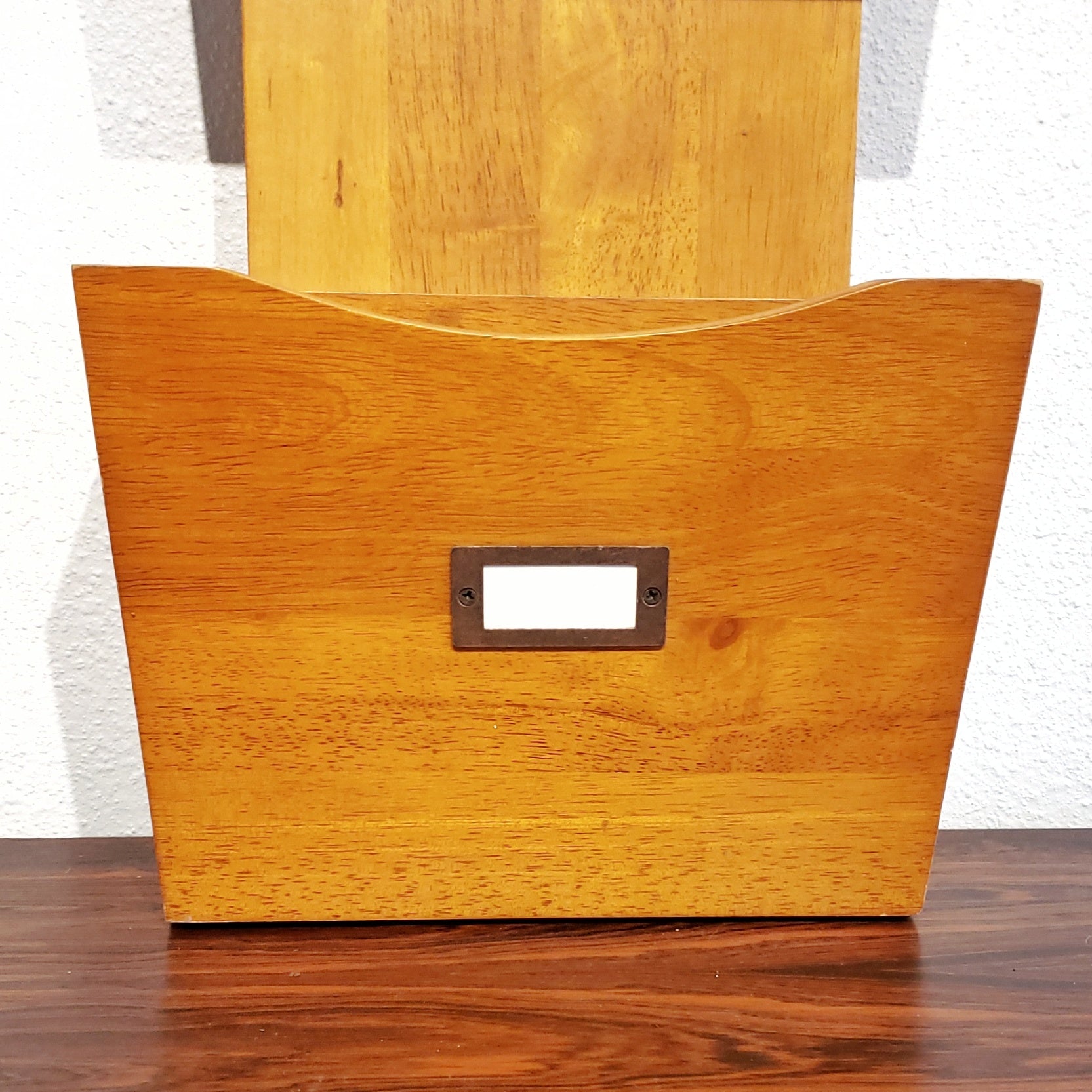 1960s THREE-TIER HANGING FILE ORGANIZER/MAGAZINE CADDY