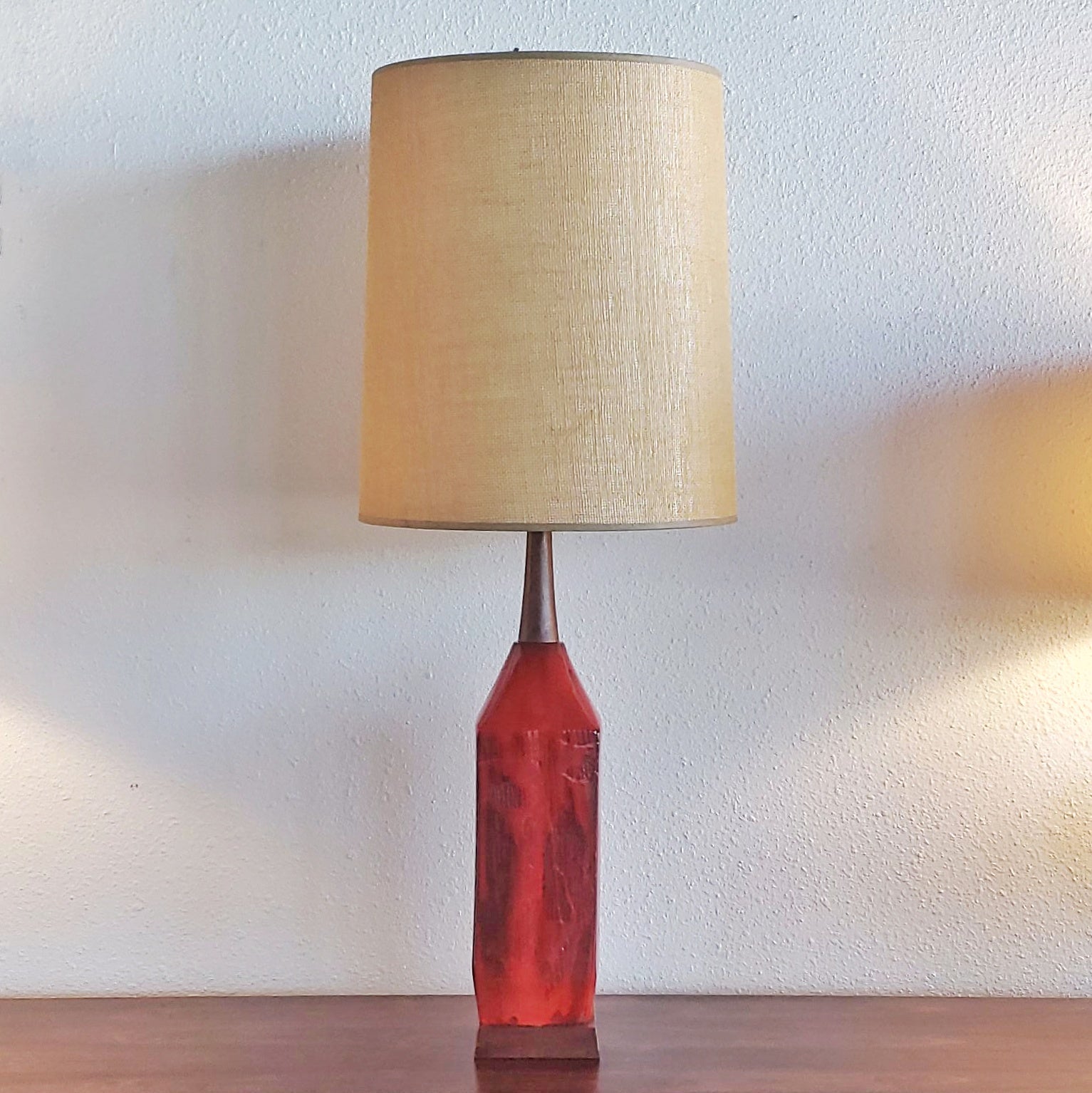 CANADIAN STUDIO POTTERY TABLE LAMP (UNSIGNED)