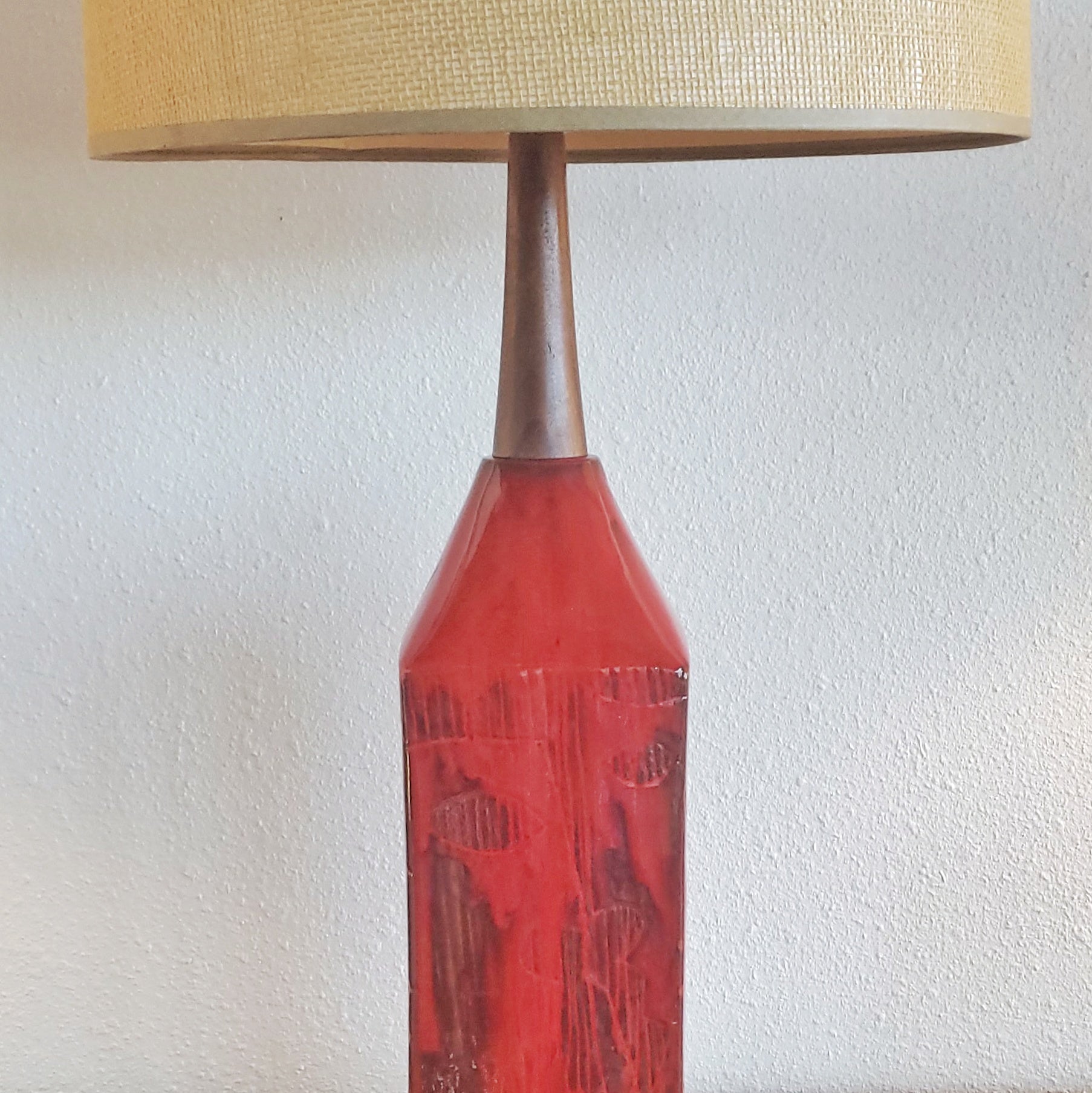 CANADIAN STUDIO POTTERY TABLE LAMP (UNSIGNED)