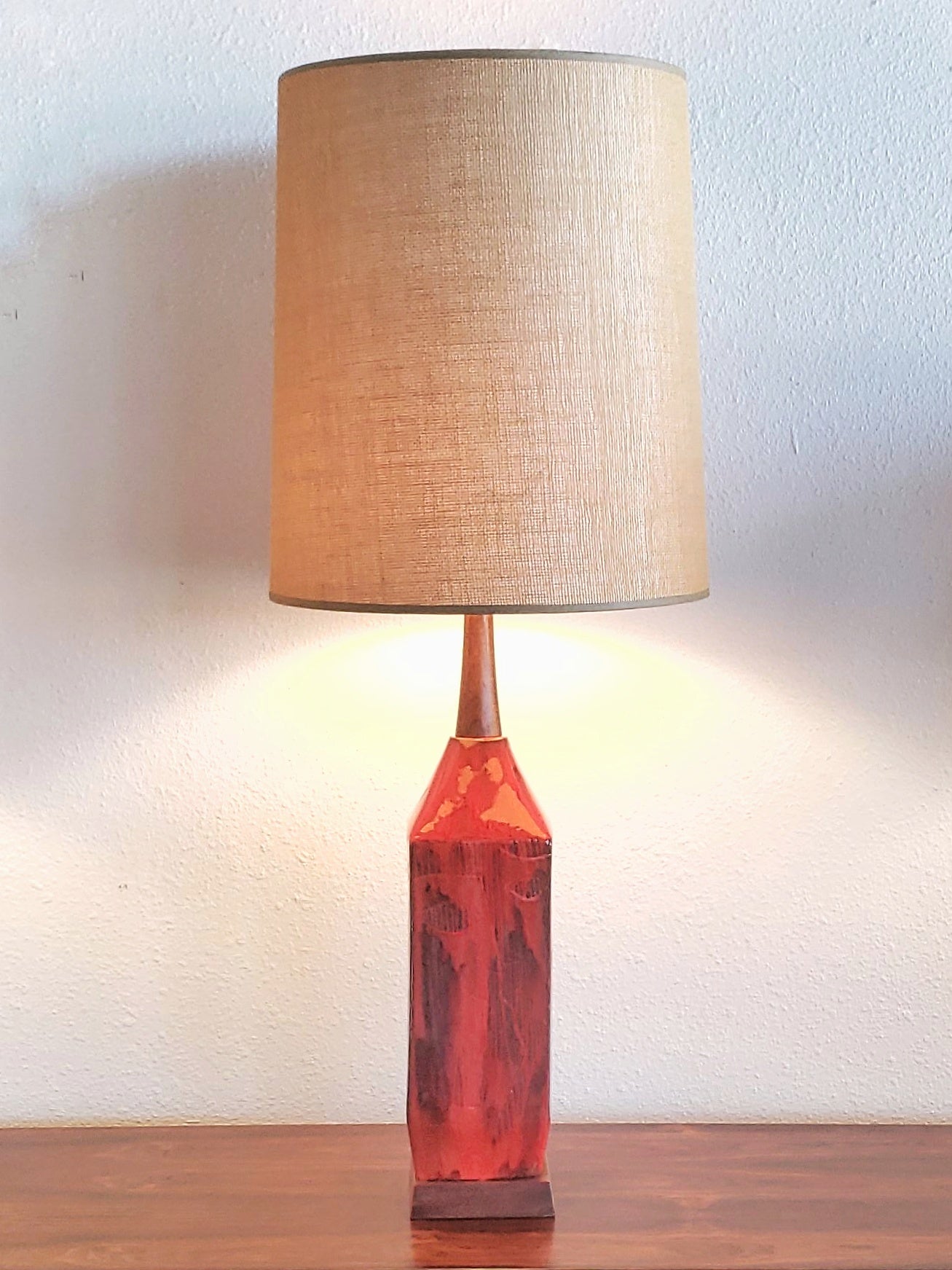 CANADIAN STUDIO POTTERY TABLE LAMP (UNSIGNED)