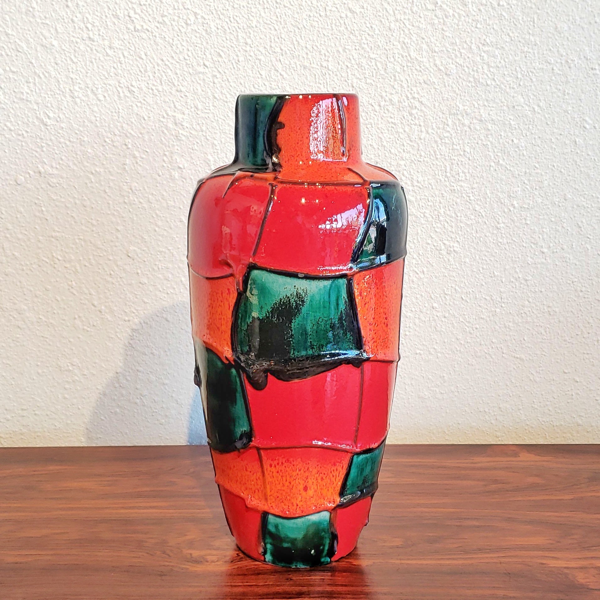 SCHEURICH KERAMIK ‘HARLEKIN’ VASE Nr. 517/30