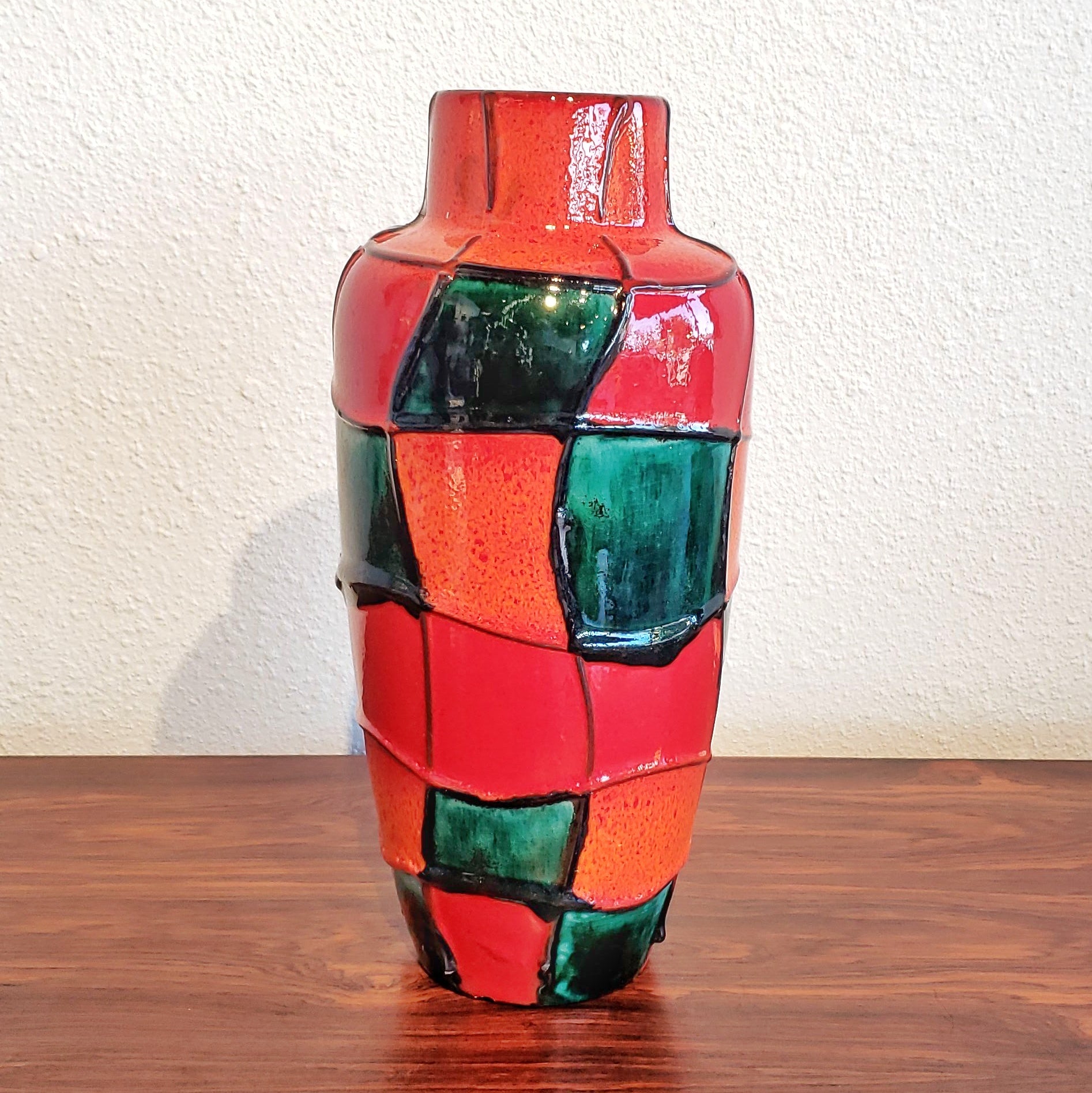 SCHEURICH KERAMIK ‘HARLEKIN’ VASE Nr. 517/30