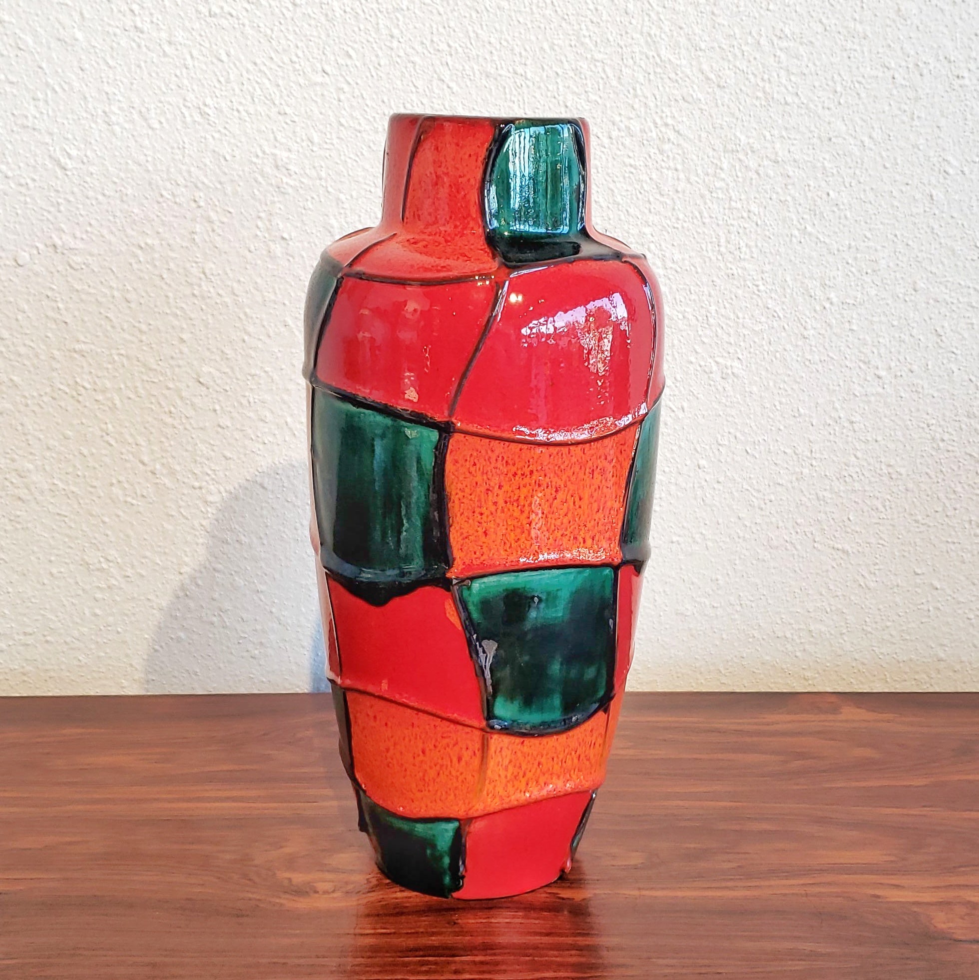 SCHEURICH KERAMIK ‘HARLEKIN’ VASE Nr. 517/30