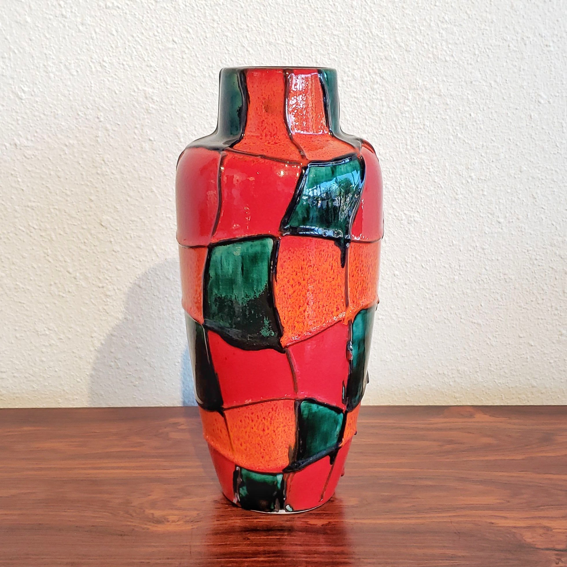 SCHEURICH KERAMIK ‘HARLEKIN’ VASE Nr. 517/30