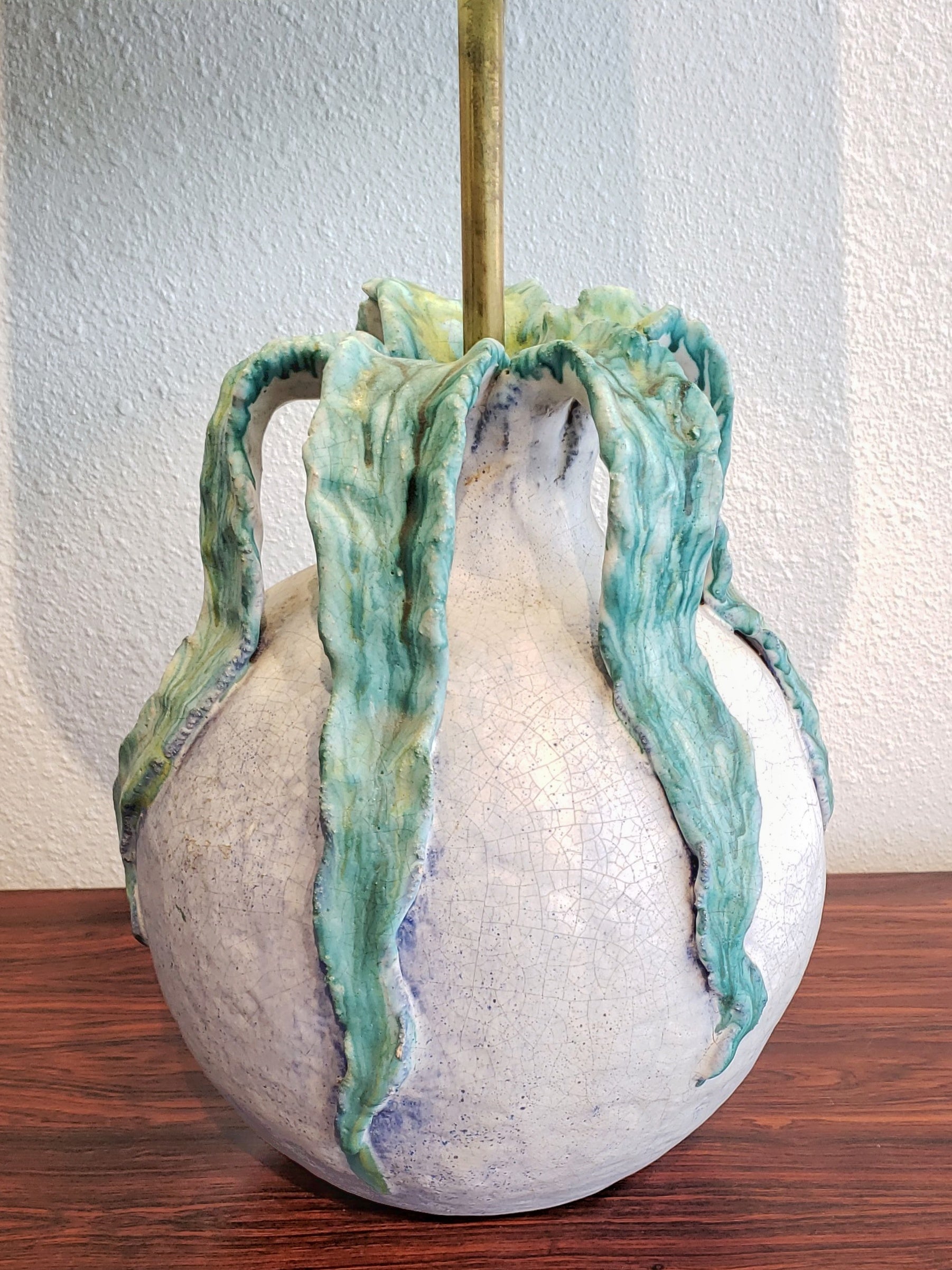 STUDIO POTTERY "POD" TABLE LAMP (ITALIAN?)