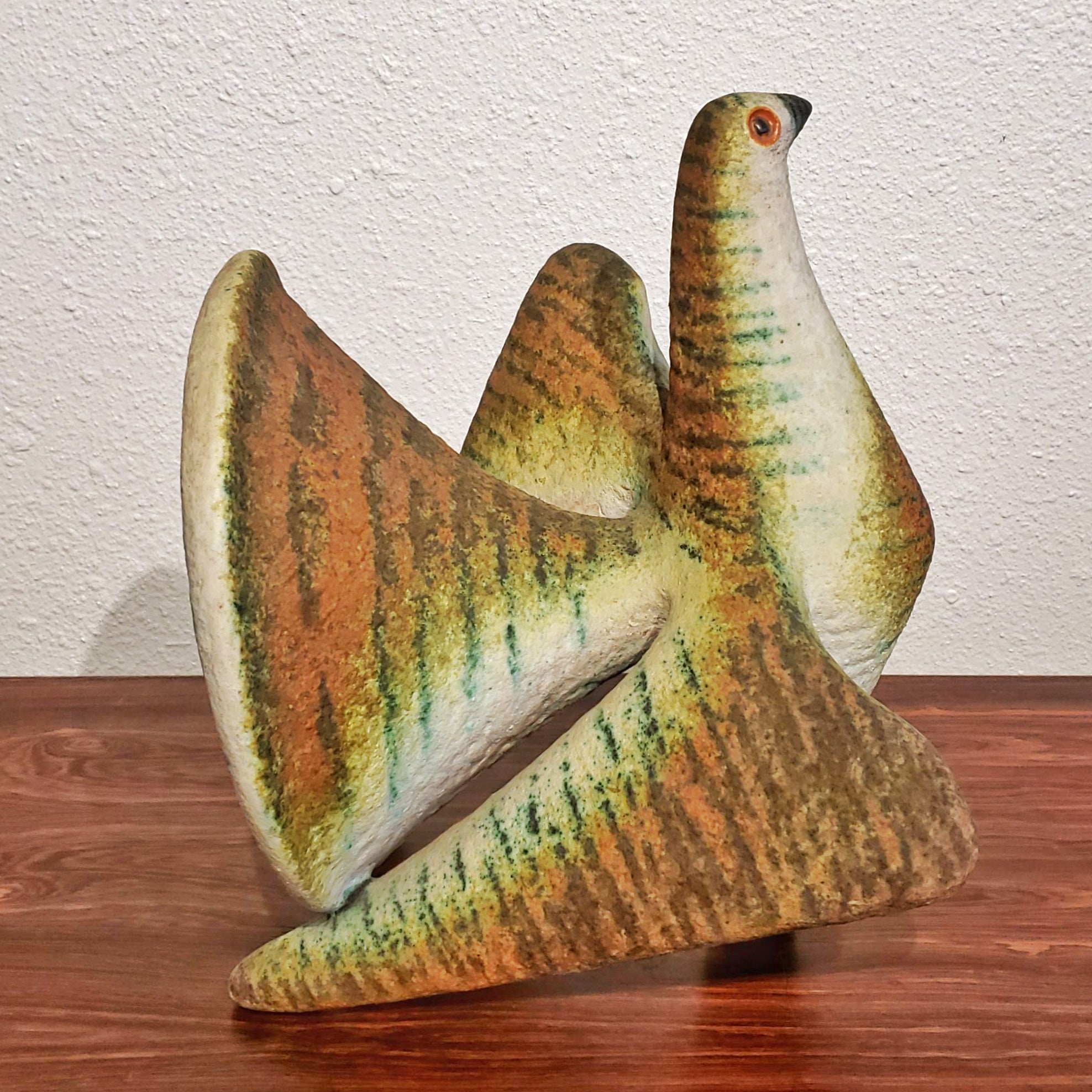 ÁGOSTON SIMÓ CHAMOTTE BIRD FIGURINE (HUNGARIAN)