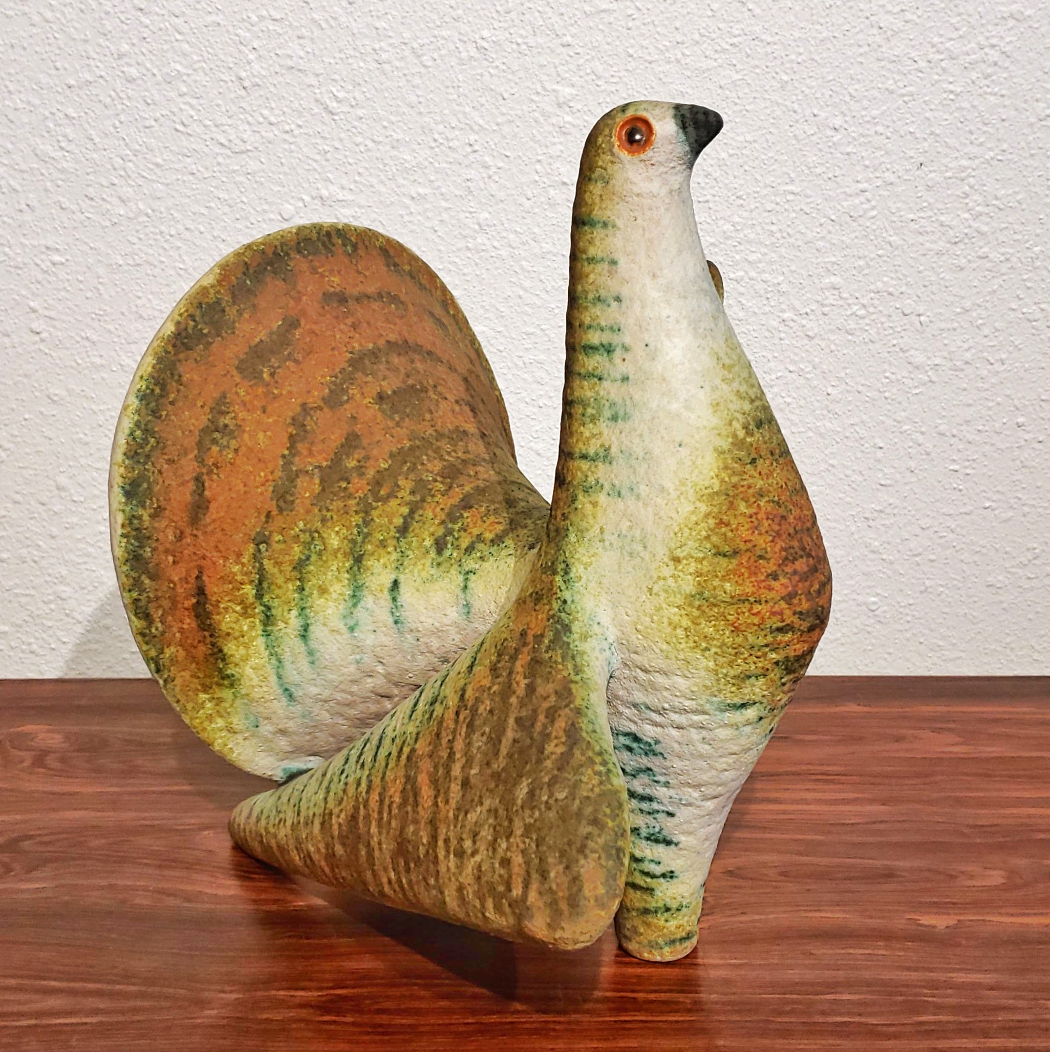 ÁGOSTON SIMÓ CHAMOTTE BIRD FIGURINE (HUNGARIAN)