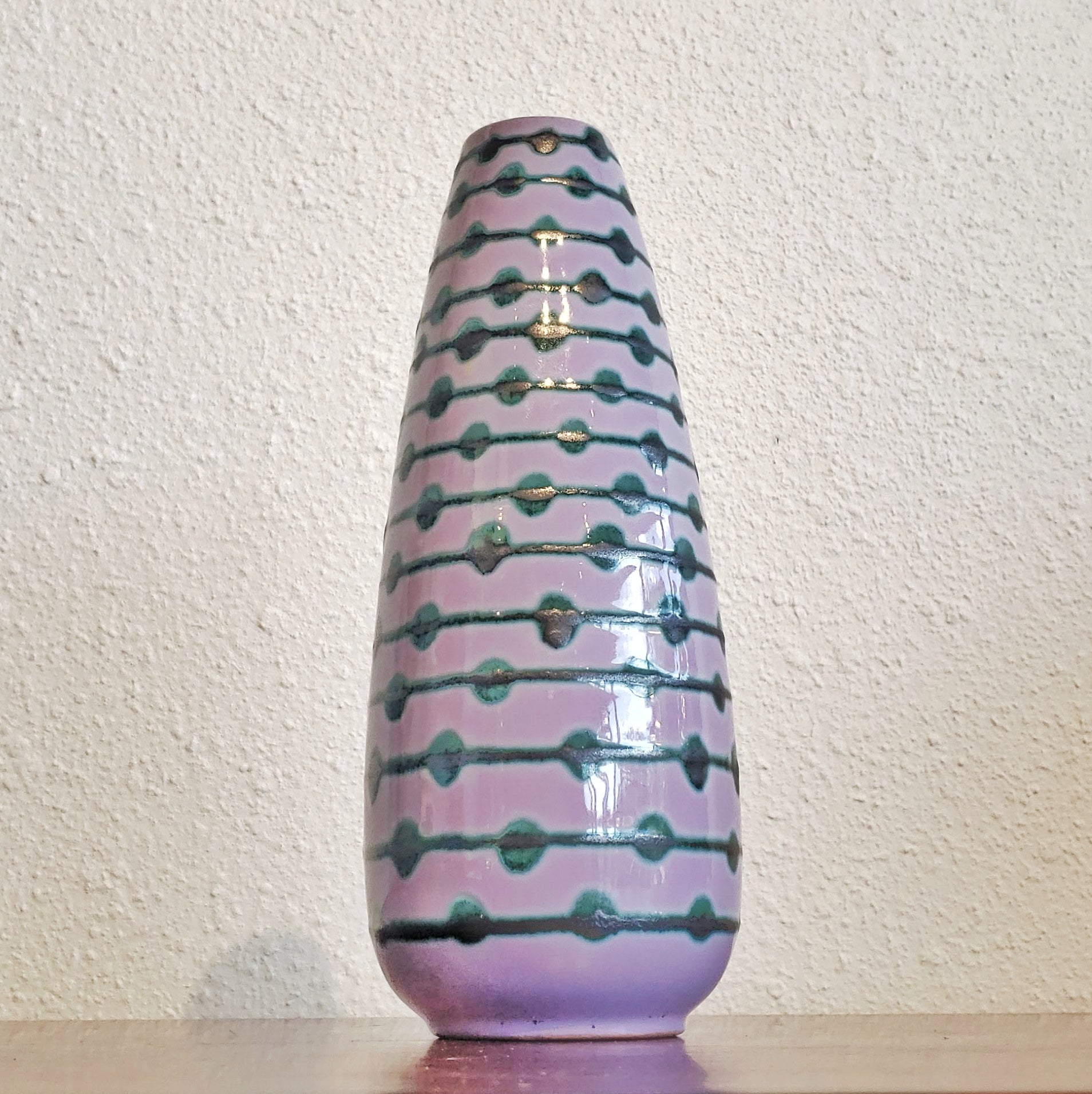 STREHLA KERAMIK TEARDROP VASE (GDR)