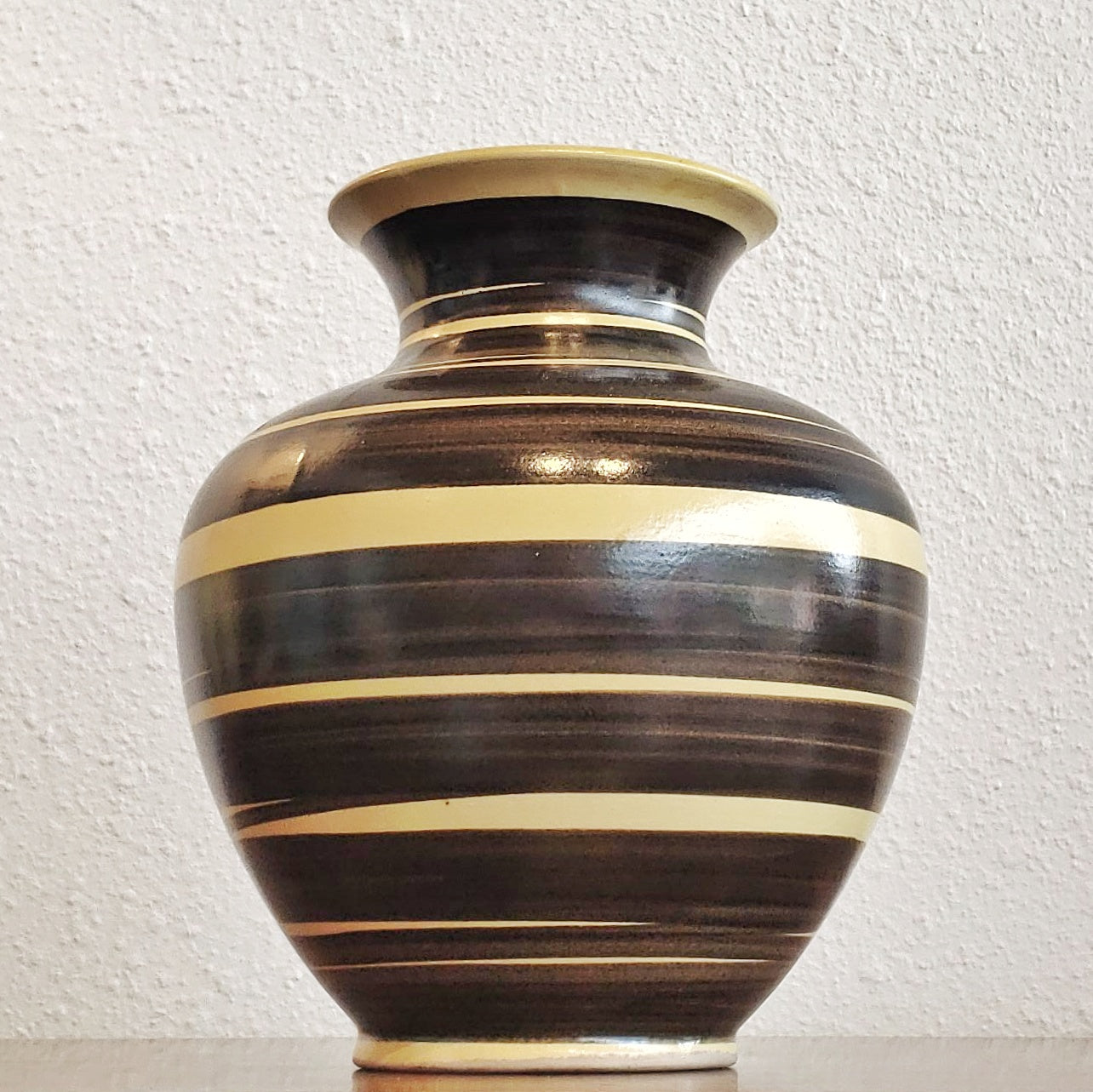 ELMA KERAMIK YELLOW AND BLACK BOUQUET VASE Nr. 103/21