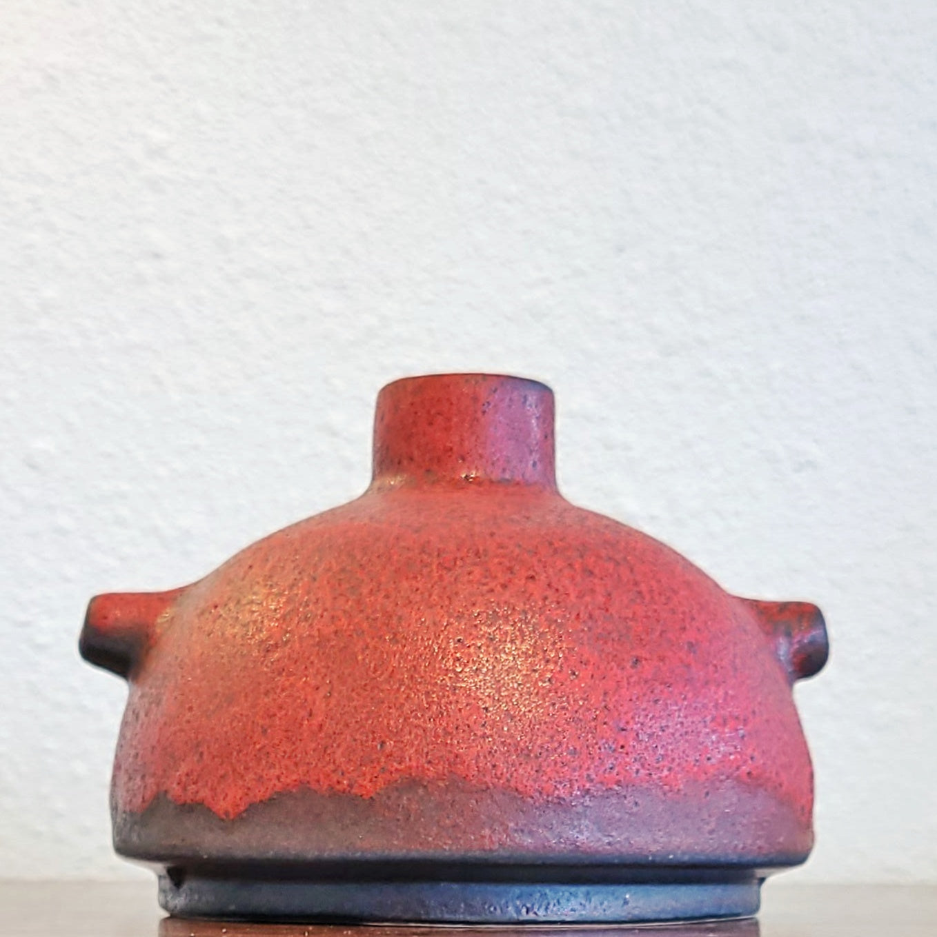 RED RUSCHA KERAMIK “UFO” VASE Nr. 348