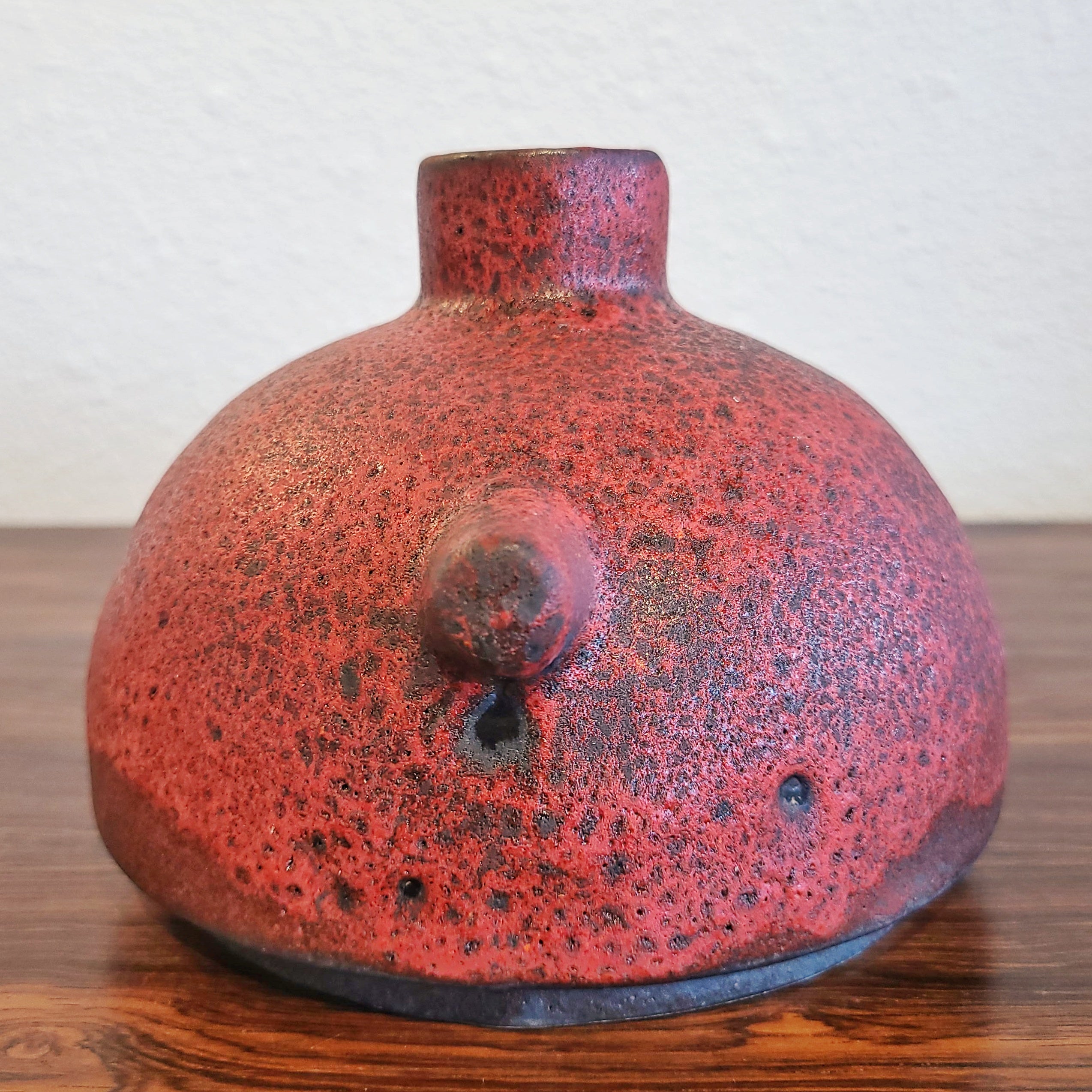 RED RUSCHA KERAMIK “UFO” VASE Nr. 348