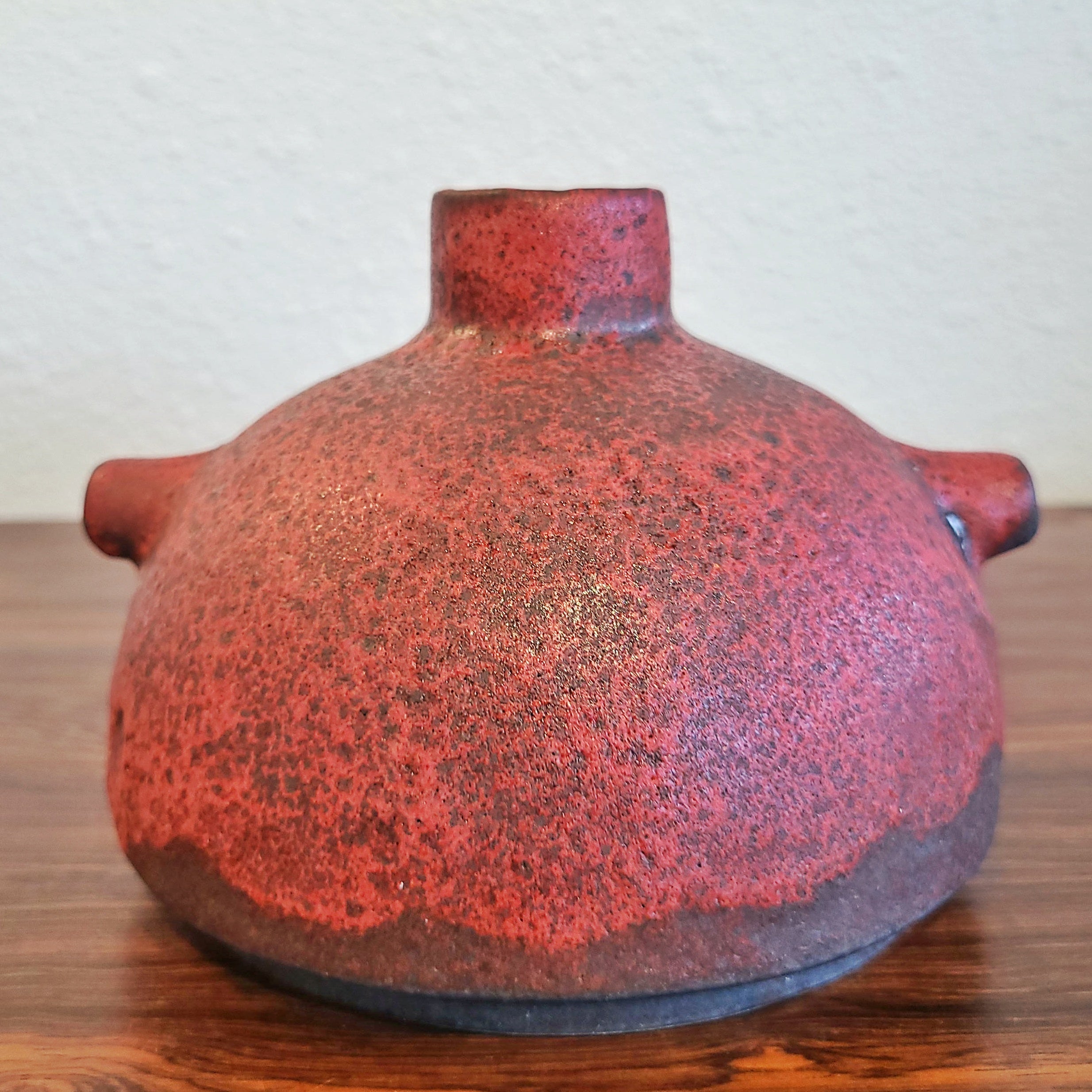 RED RUSCHA KERAMIK “UFO” VASE Nr. 348