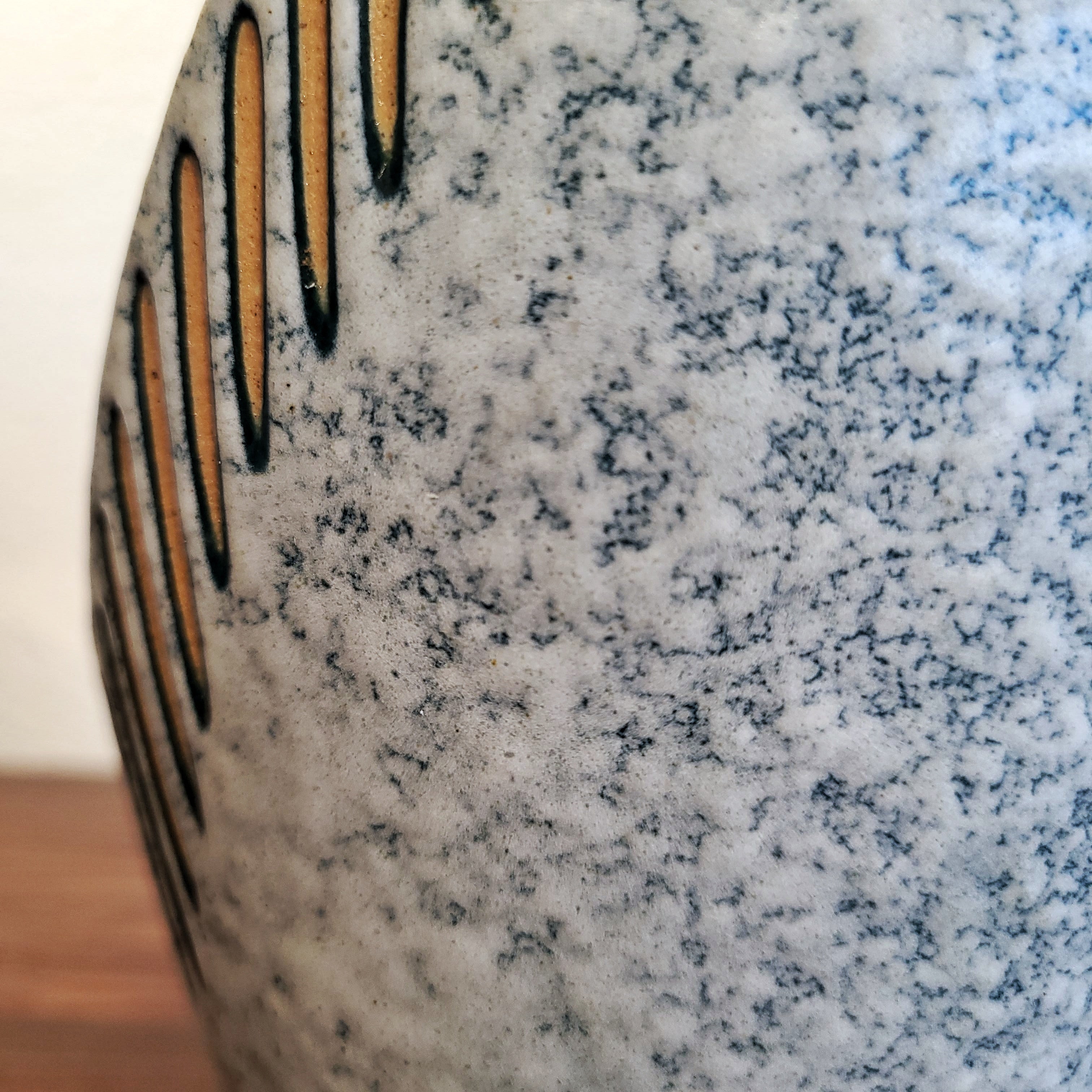 STONEWARE IKEBANA VASE