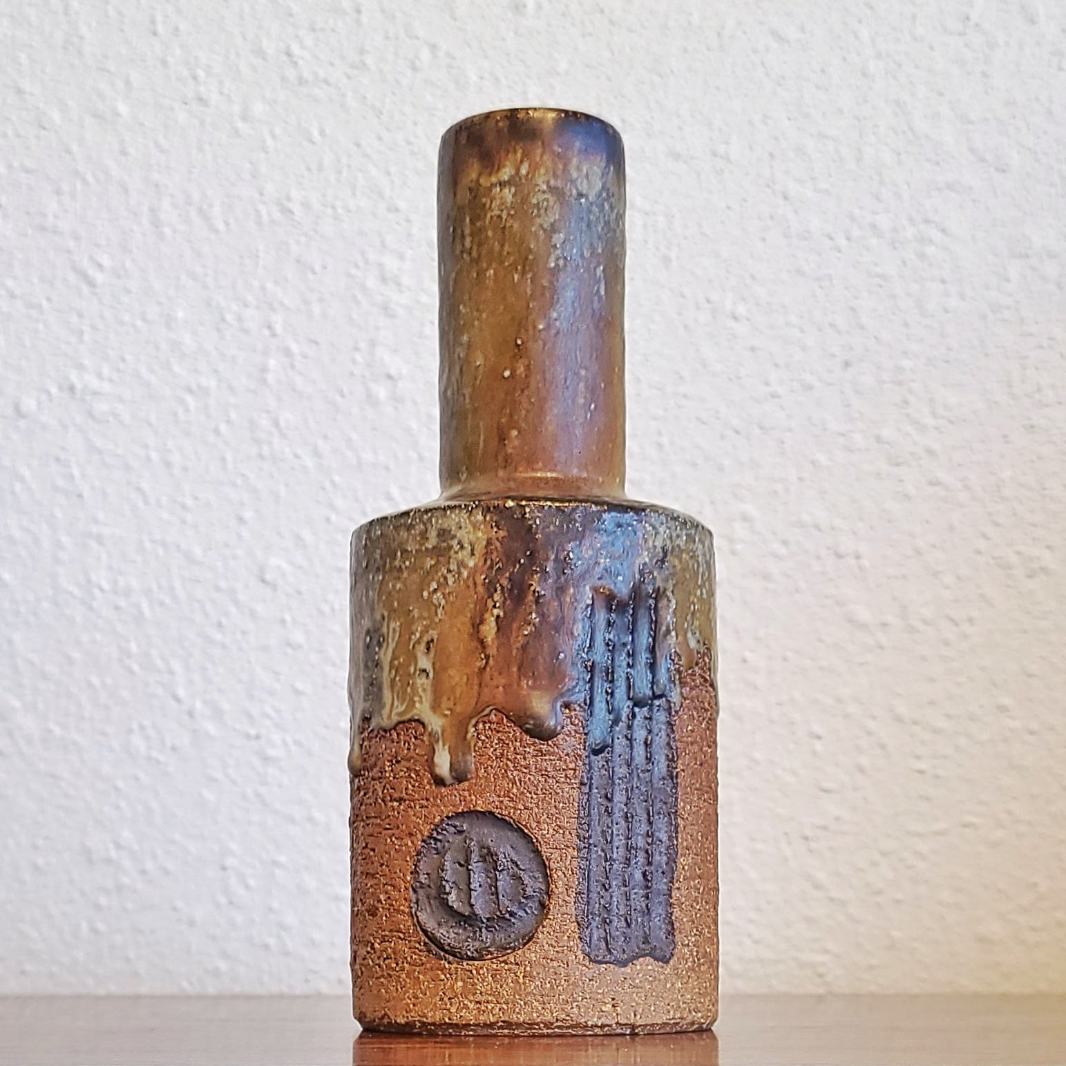 1960s JETTE HELLERØE STONEWARE VASE FOR AXELLA DESIGN (DENMARK)