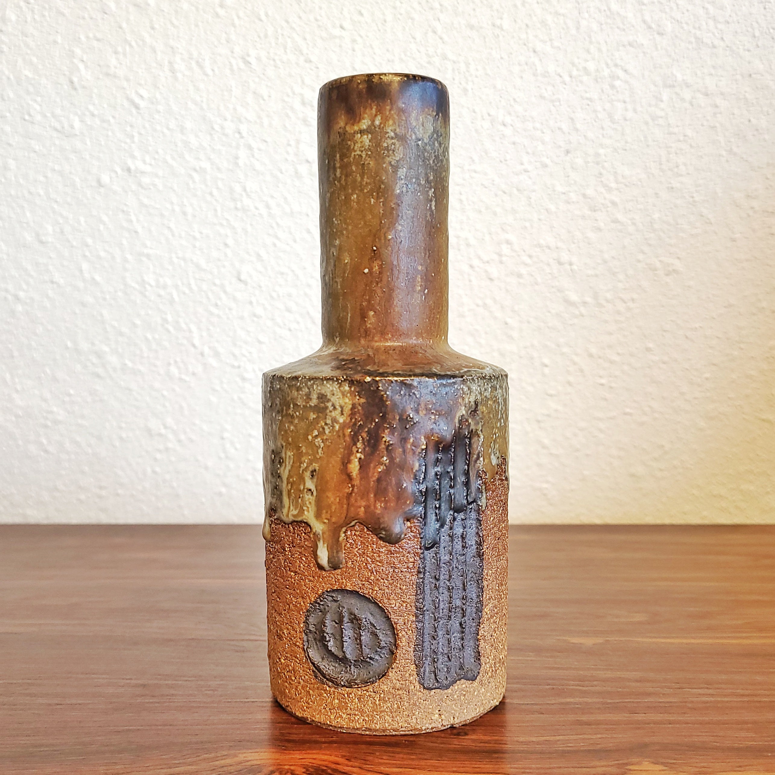 1960s JETTE HELLERØE STONEWARE VASE FOR AXELLA DESIGN (DENMARK)