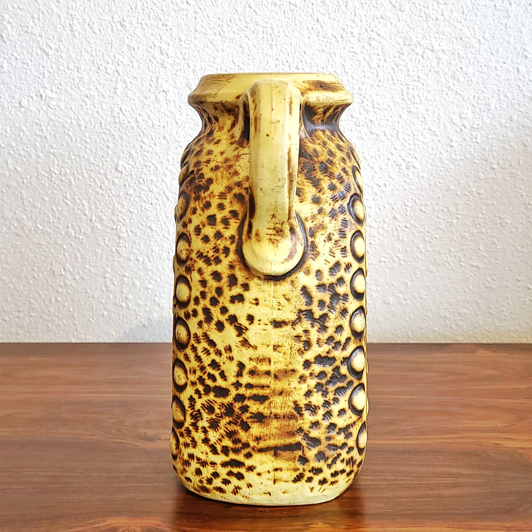 RARE GEBRÜDER SPANG RELIEF DÉCOR HANDLE VASE Nr. 701/24