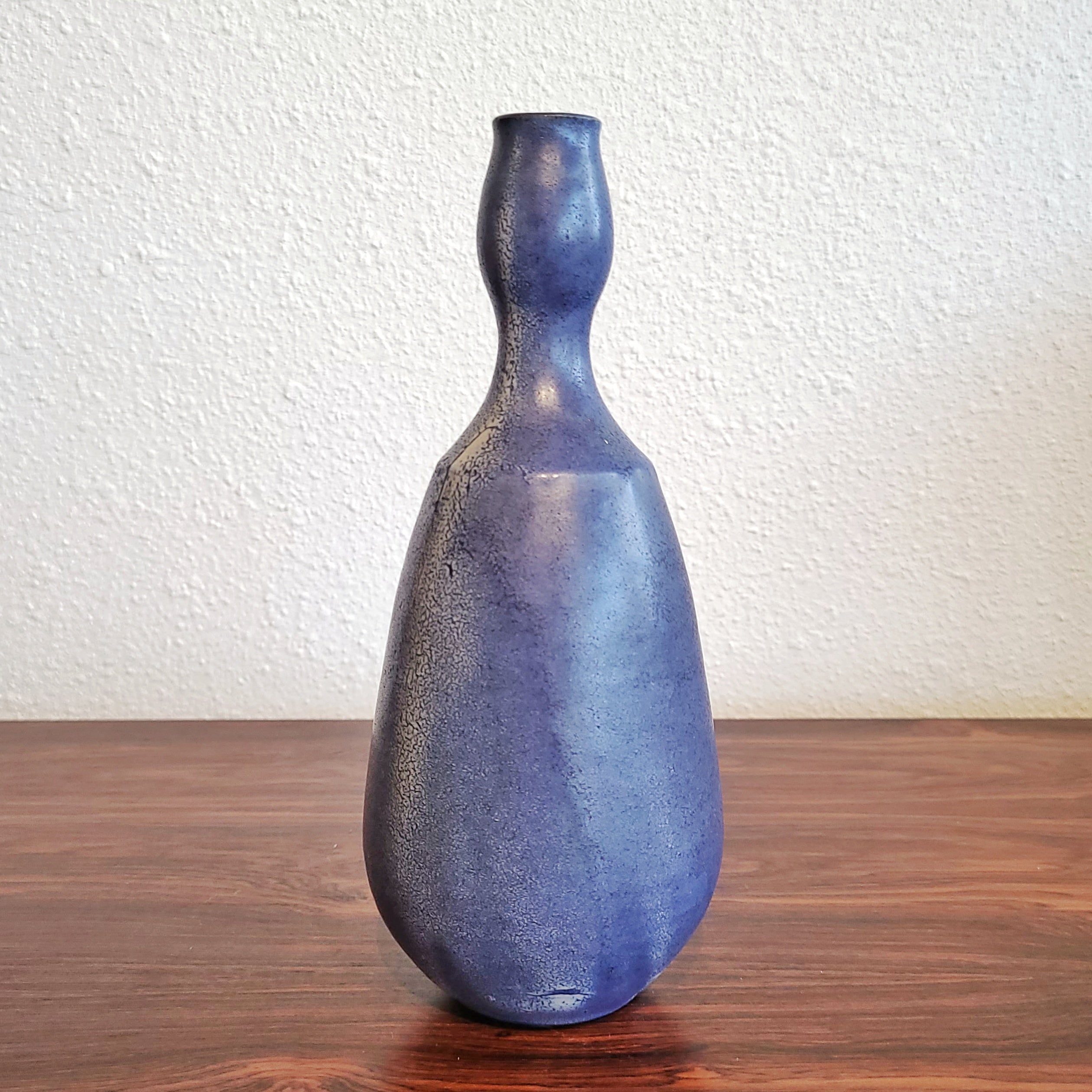 UNUSUAL HEINZ PELZER STUDIO POTTERY VASE c. 1960