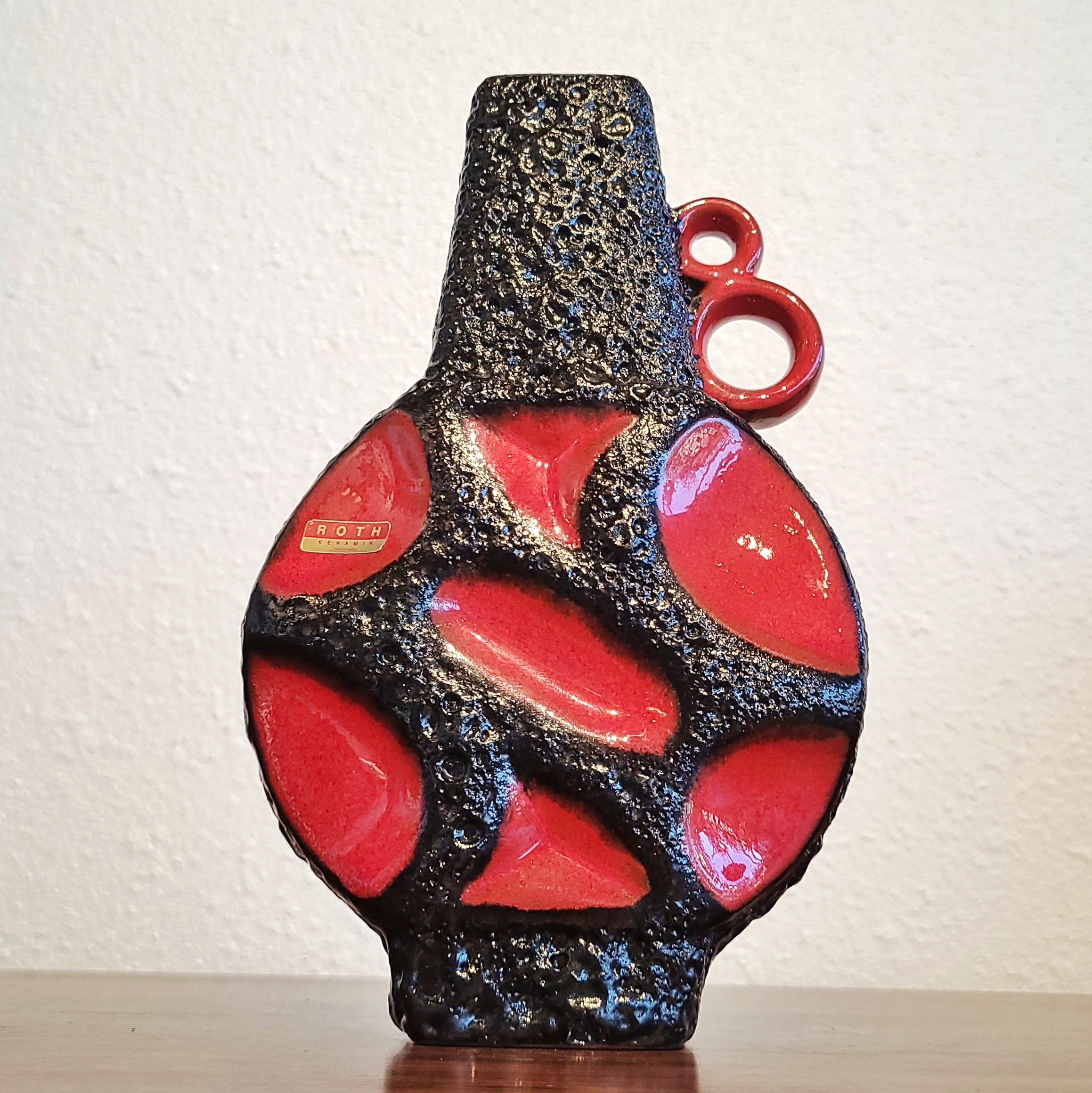 RED ROTH KERAMIK ‘BANJO’ VASE Nr. 313