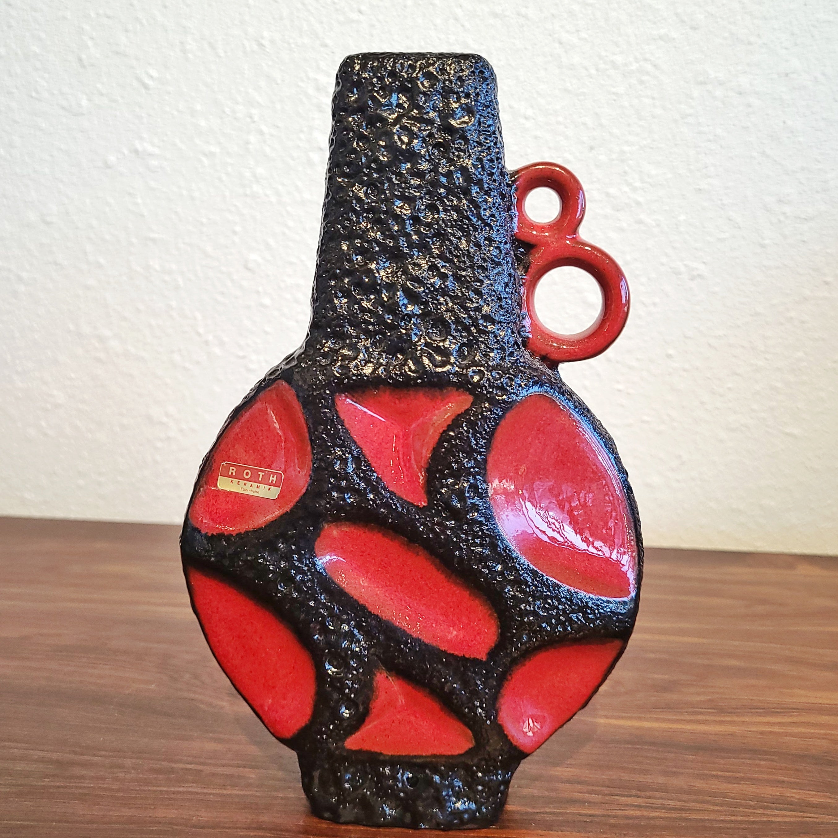 RED ROTH KERAMIK ‘BANJO’ VASE Nr. 313