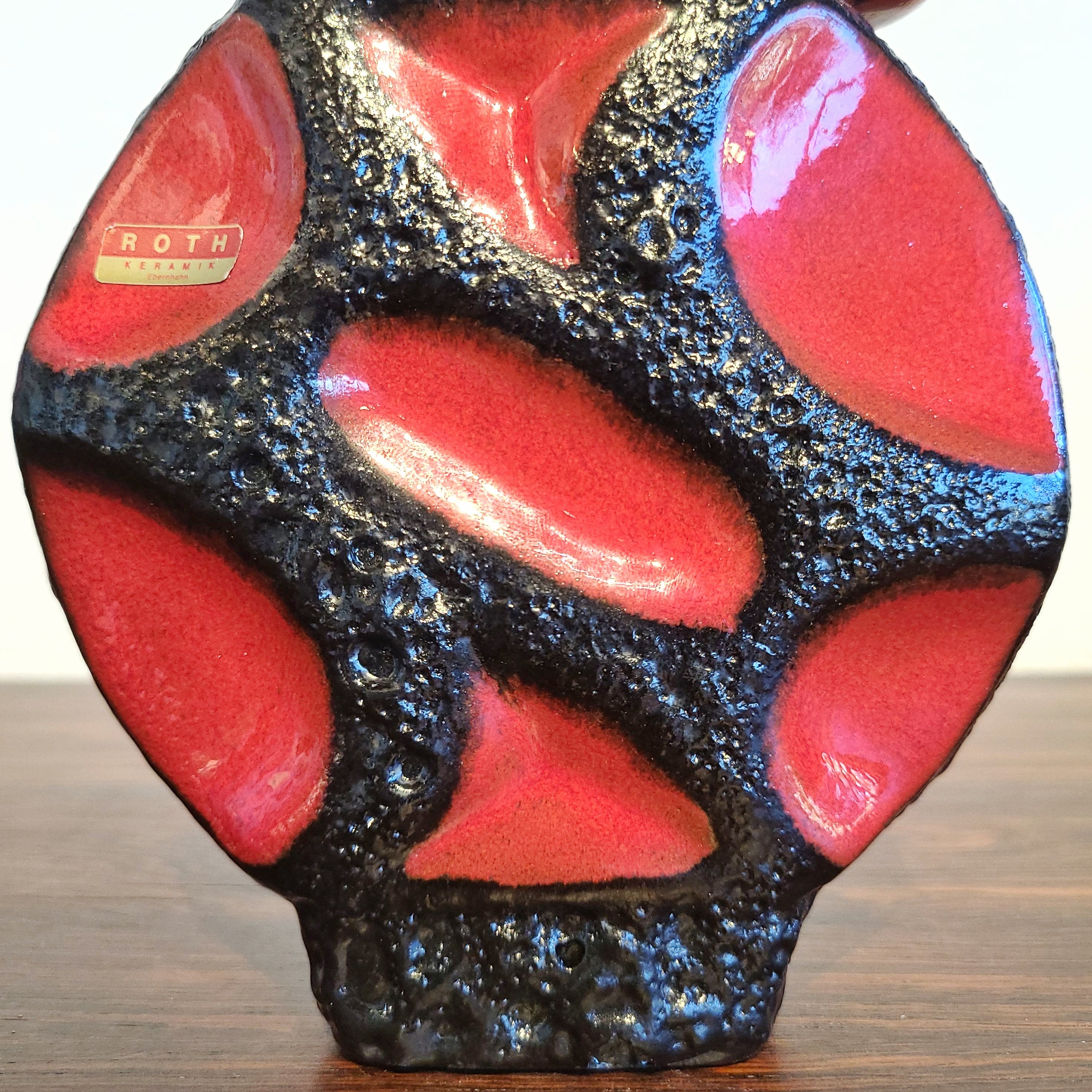 RED ROTH KERAMIK ‘BANJO’ VASE Nr. 313