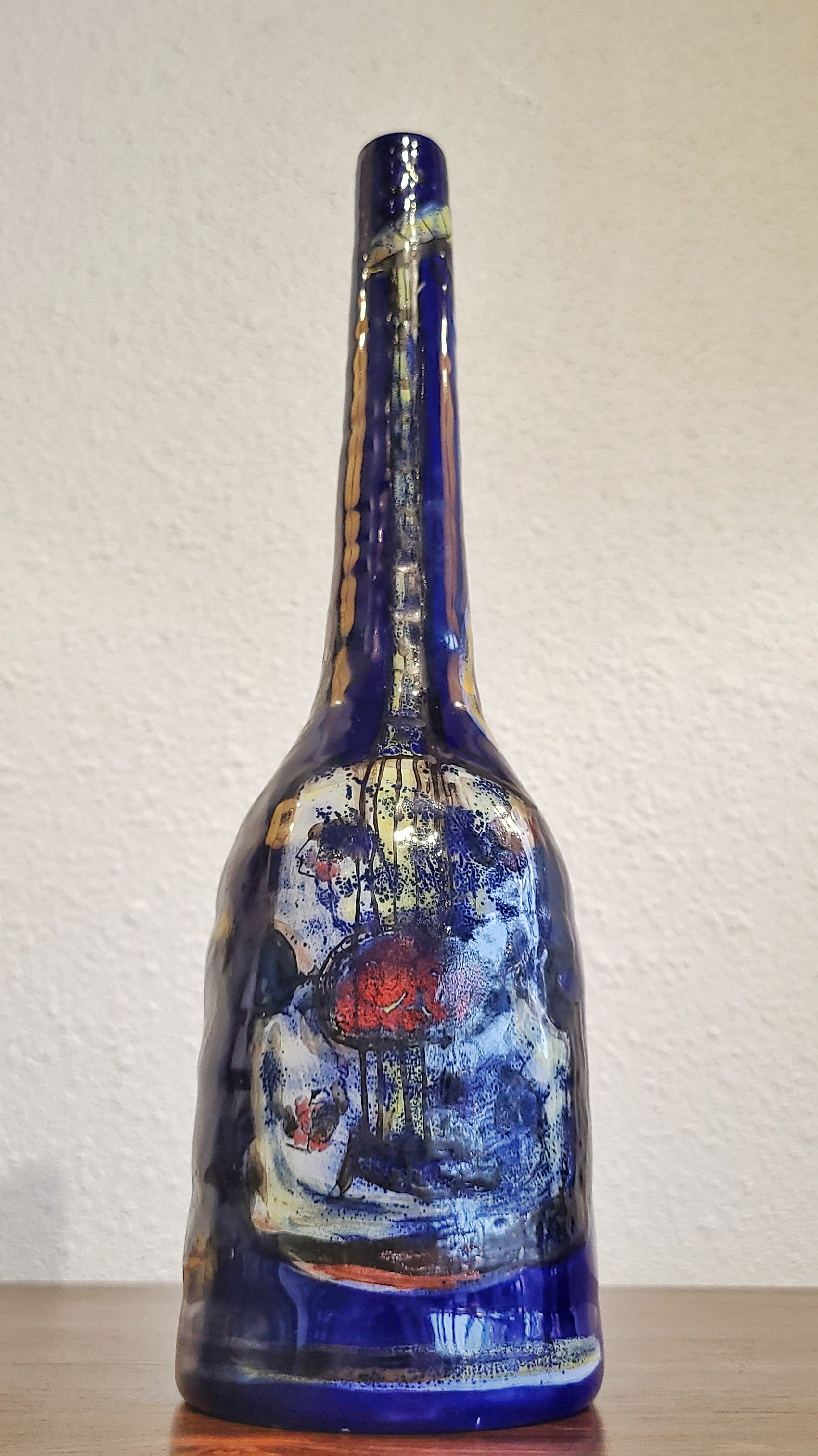 PETUCCO & TOLIO BOTTLE VASE MARKED “P.T. 964”