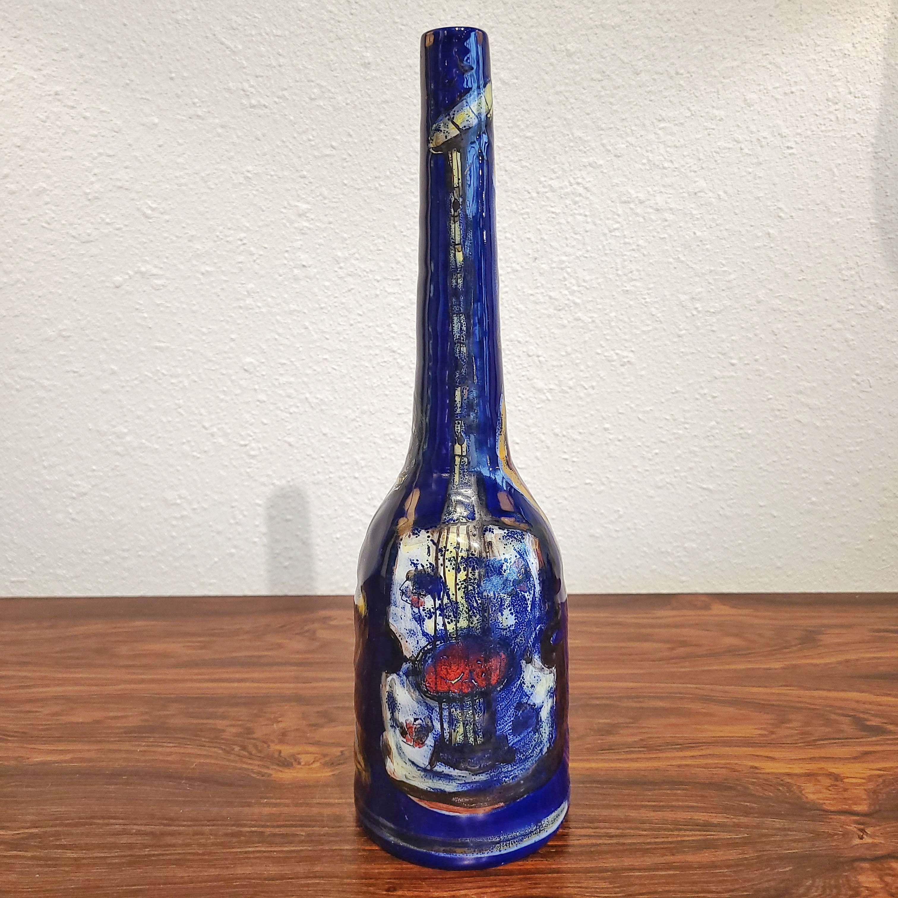 PETUCCO & TOLIO BOTTLE VASE MARKED “P.T. 964”