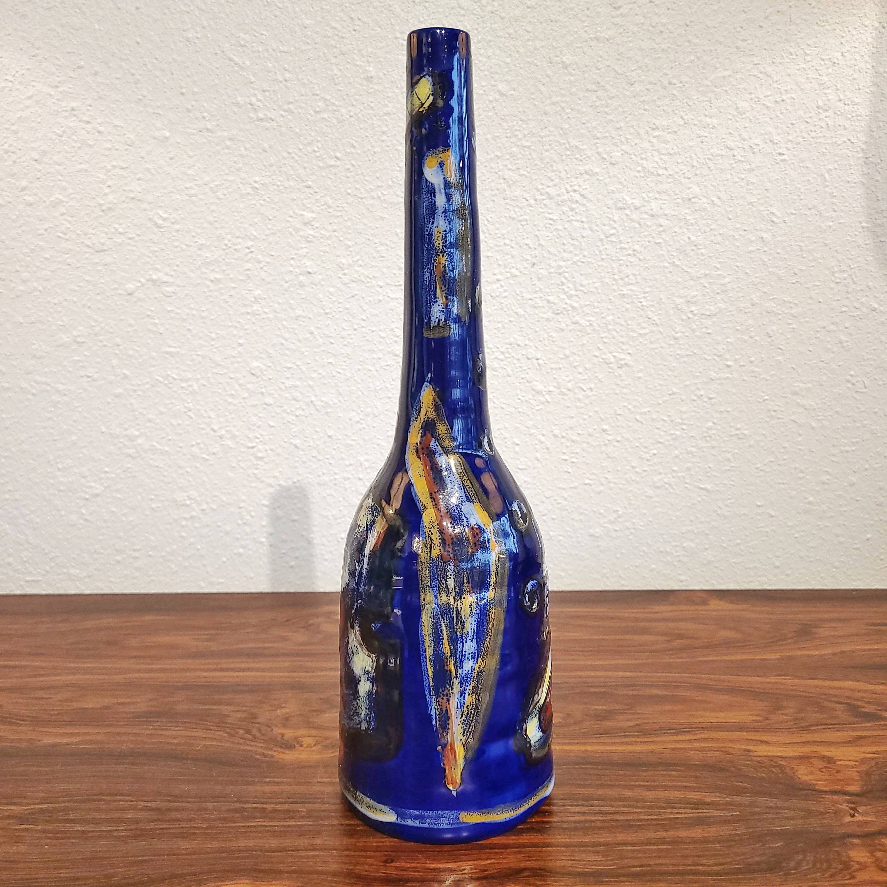 PETUCCO & TOLIO BOTTLE VASE MARKED “P.T. 964”