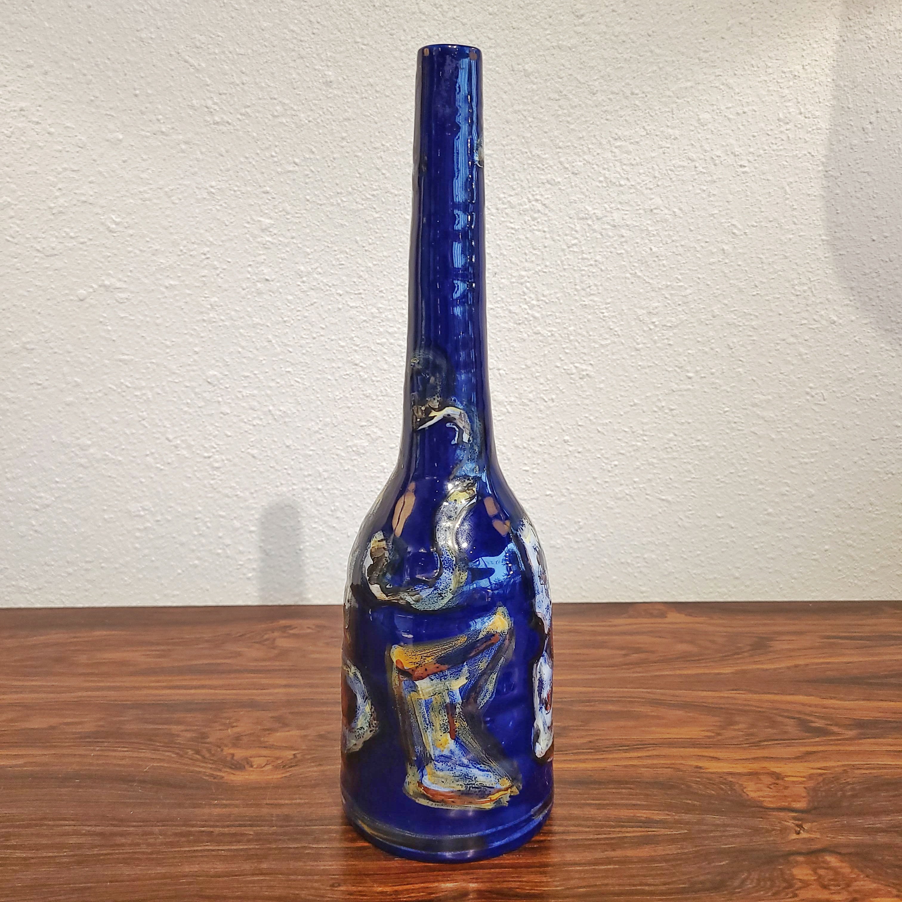 PETUCCO & TOLIO BOTTLE VASE MARKED “P.T. 964”