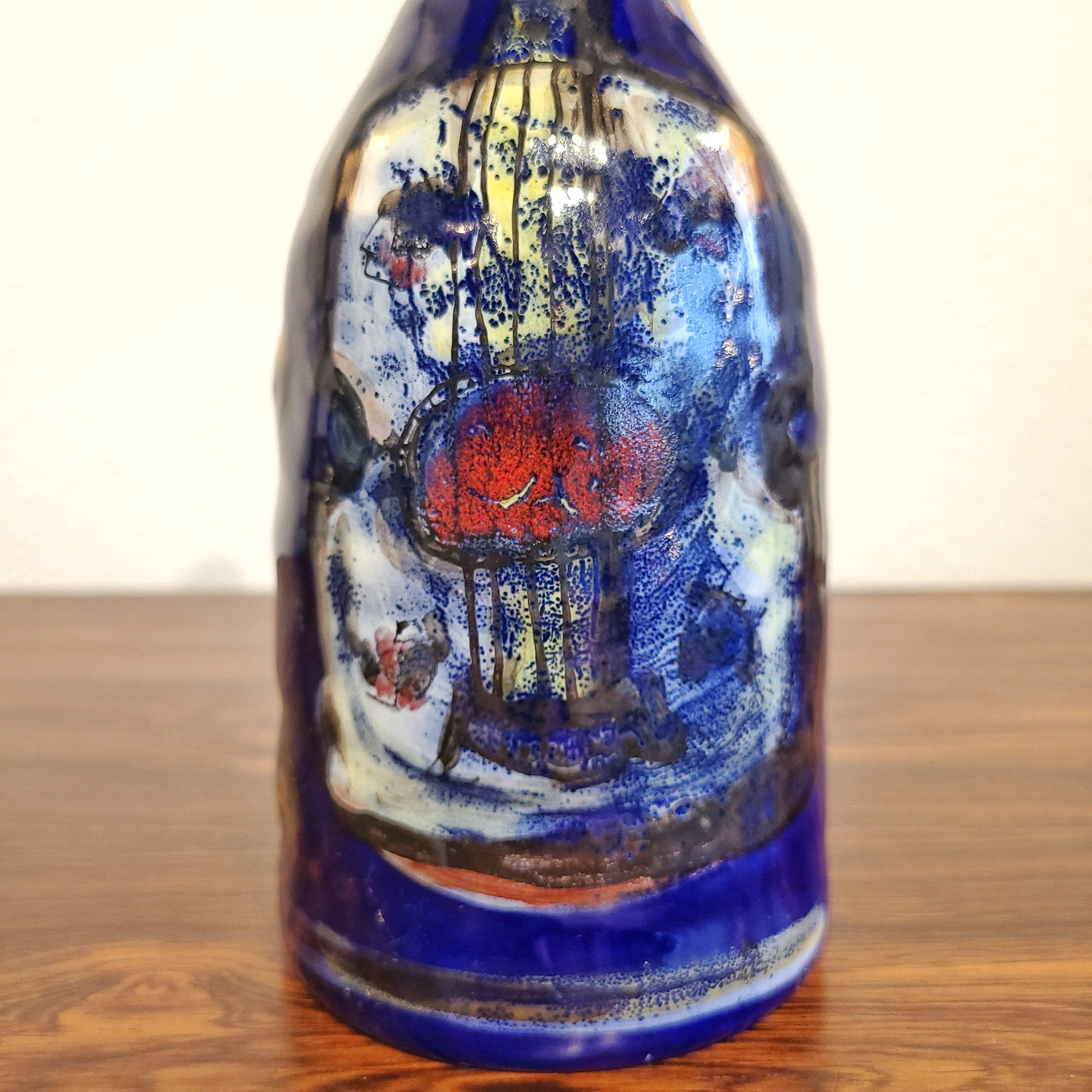 PETUCCO & TOLIO BOTTLE VASE MARKED “P.T. 964”