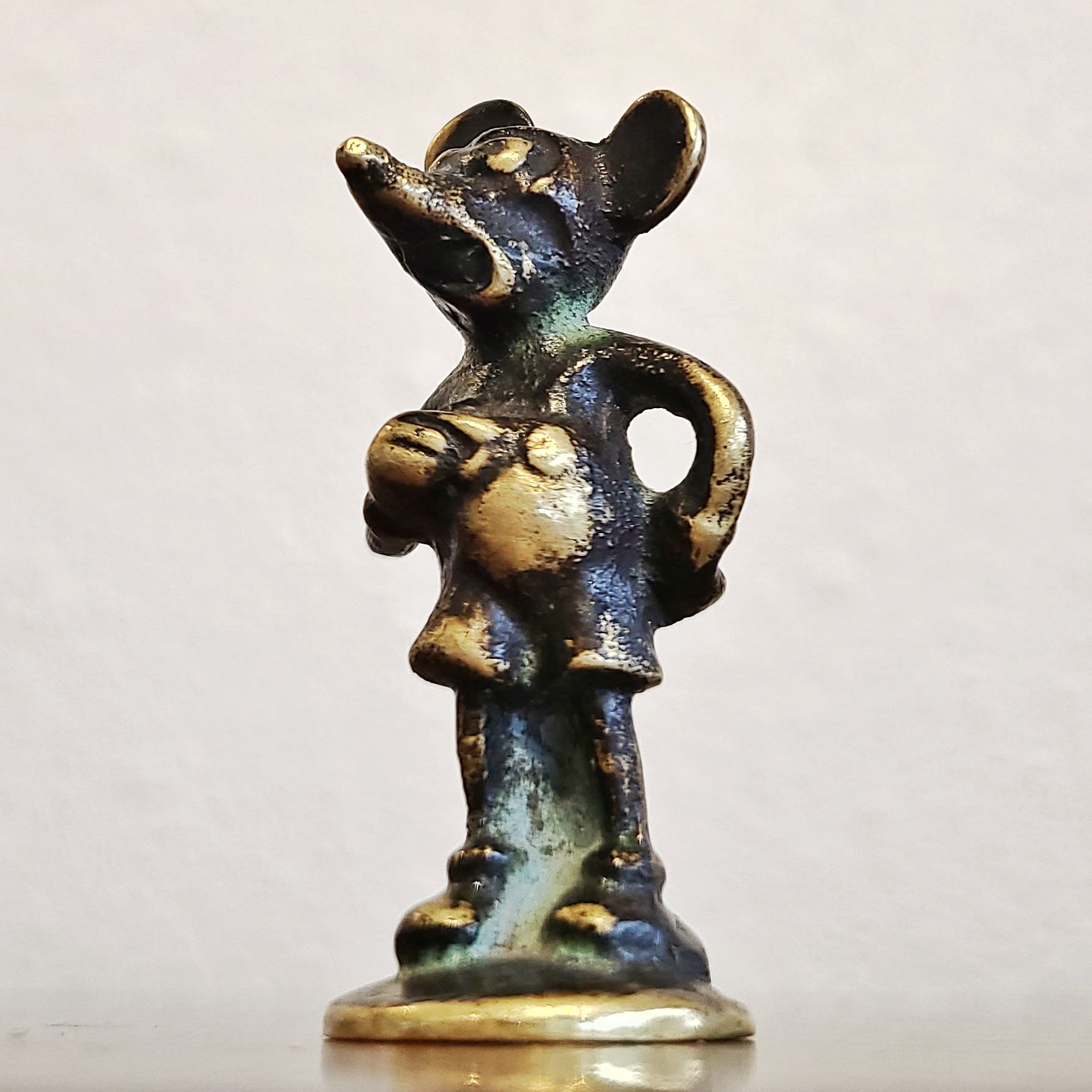 VERY RARE AUSTRIAN BRASS MICKEY MOUSE FIGURE