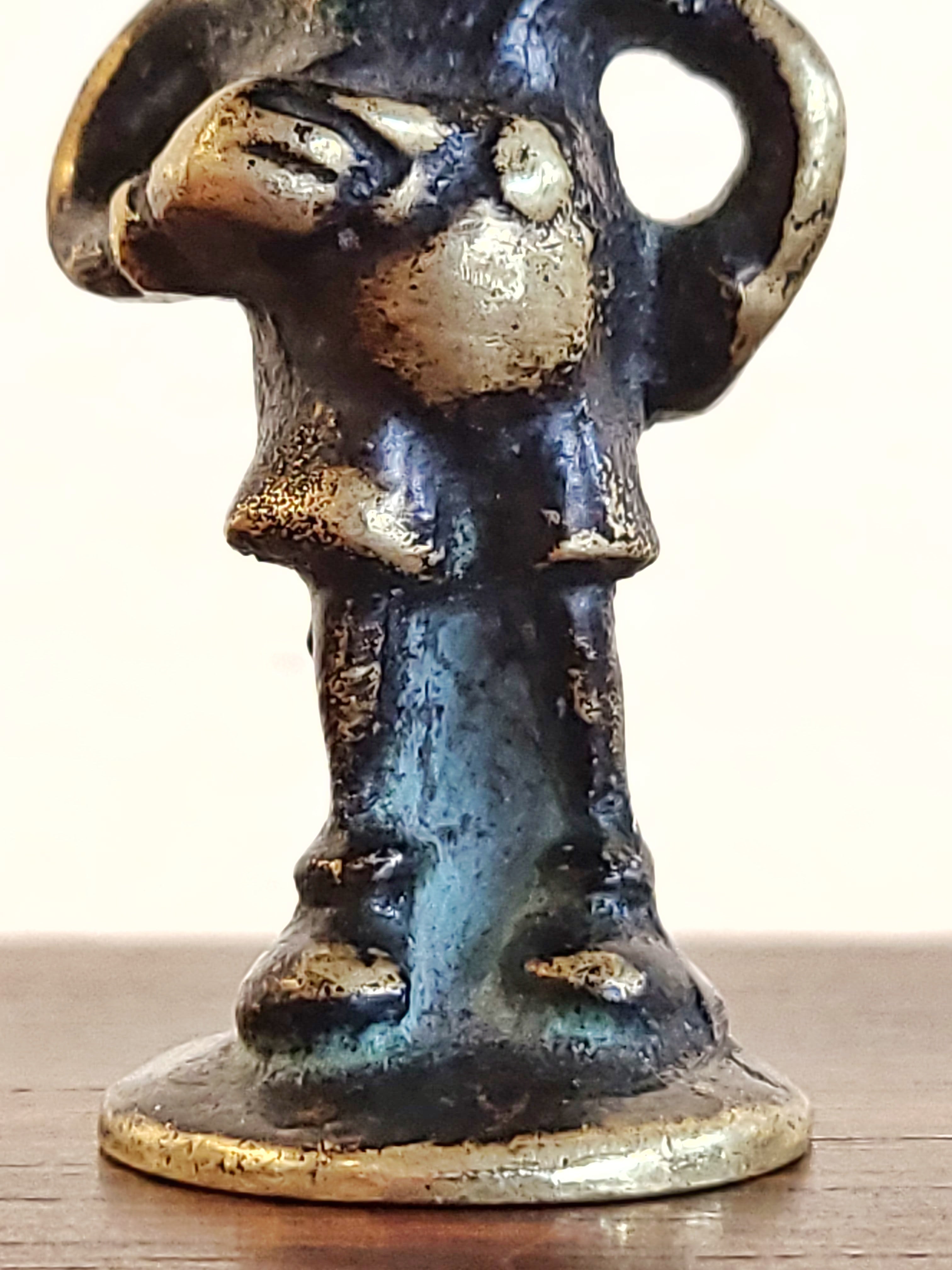 VERY RARE AUSTRIAN BRASS MICKEY MOUSE FIGURE