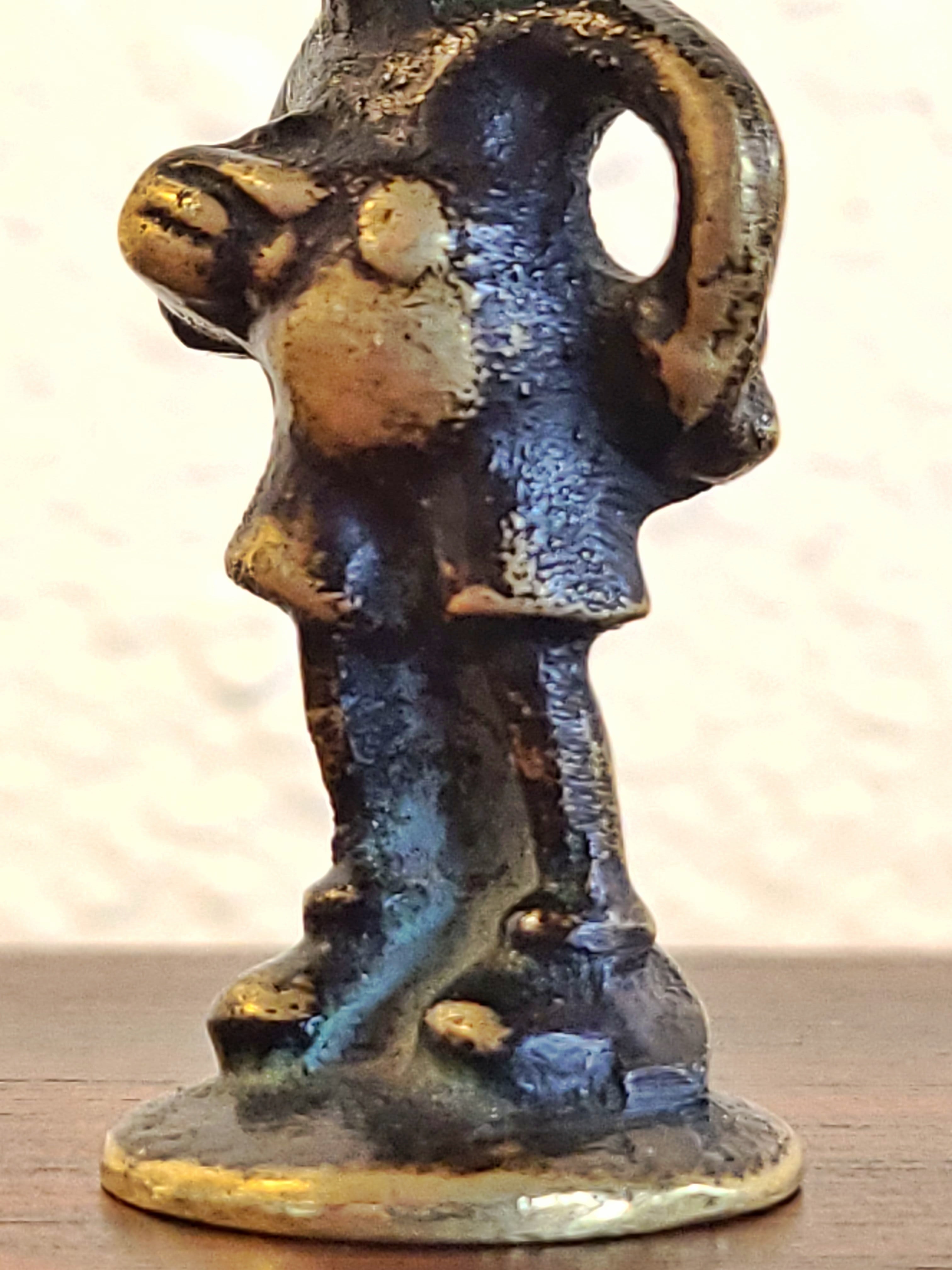 VERY RARE AUSTRIAN BRASS MICKEY MOUSE FIGURE