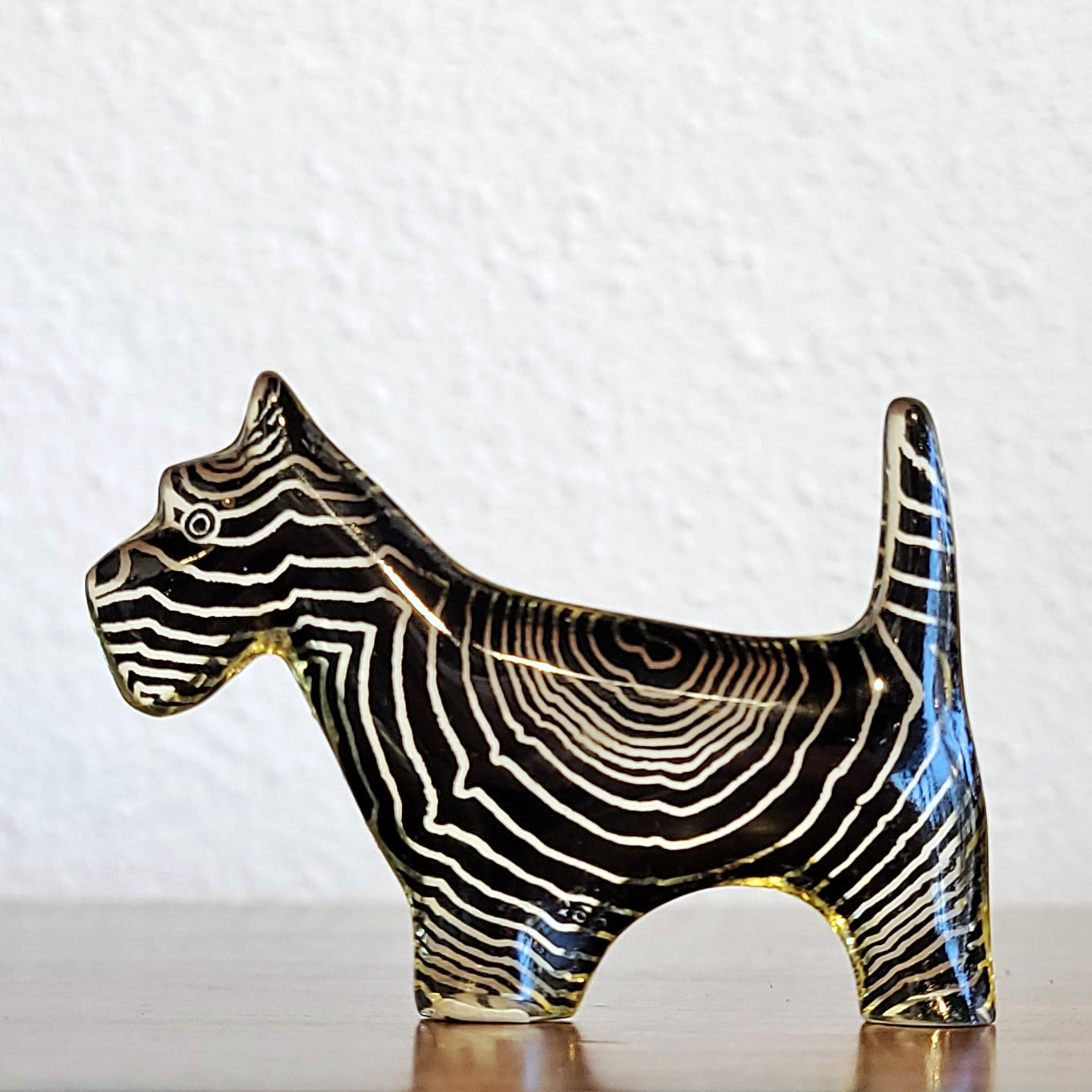 OP-ART SCOTTISH TERRIER BY ABRAHAM PALATNIK FOR SILON (BRAZIL)