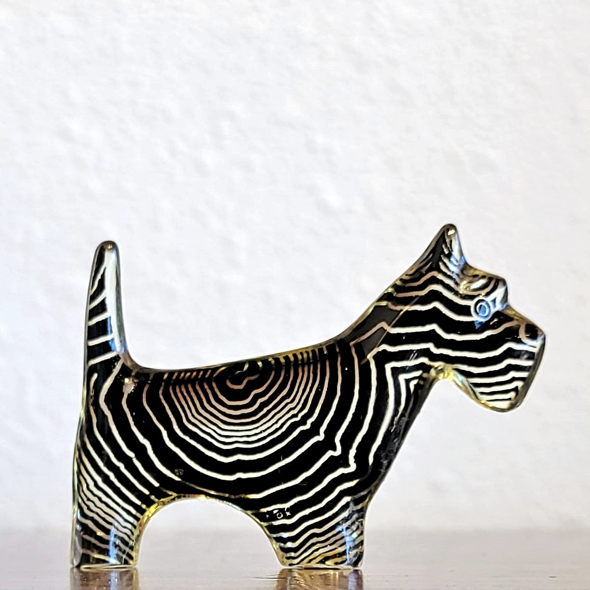 OP-ART SCOTTISH TERRIER BY ABRAHAM PALATNIK FOR SILON (BRAZIL)