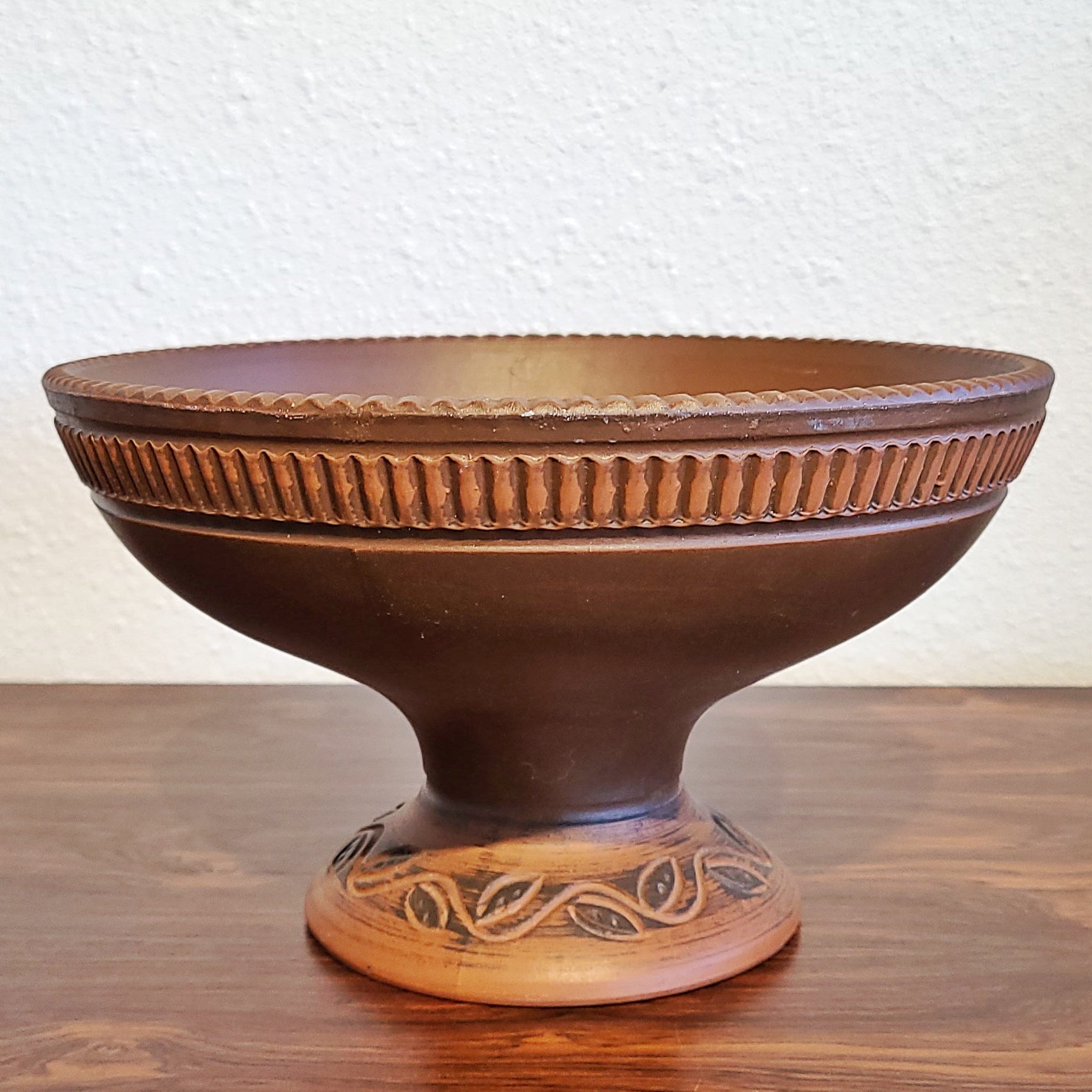 EIWA KERAMIK(?) SGRAFFITO “KLINKER” FOOTED BOWL