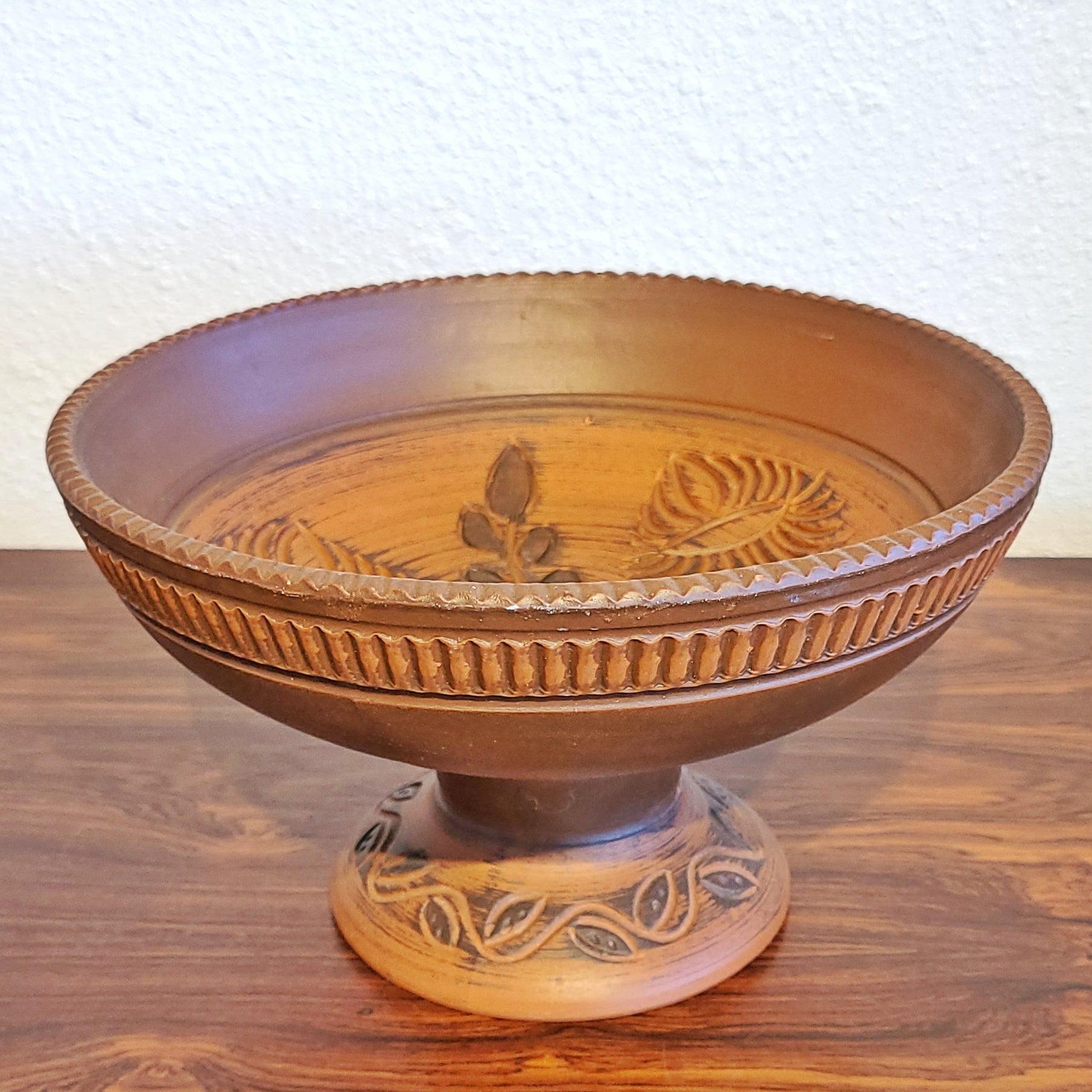 EIWA KERAMIK(?) SGRAFFITO “KLINKER” FOOTED BOWL