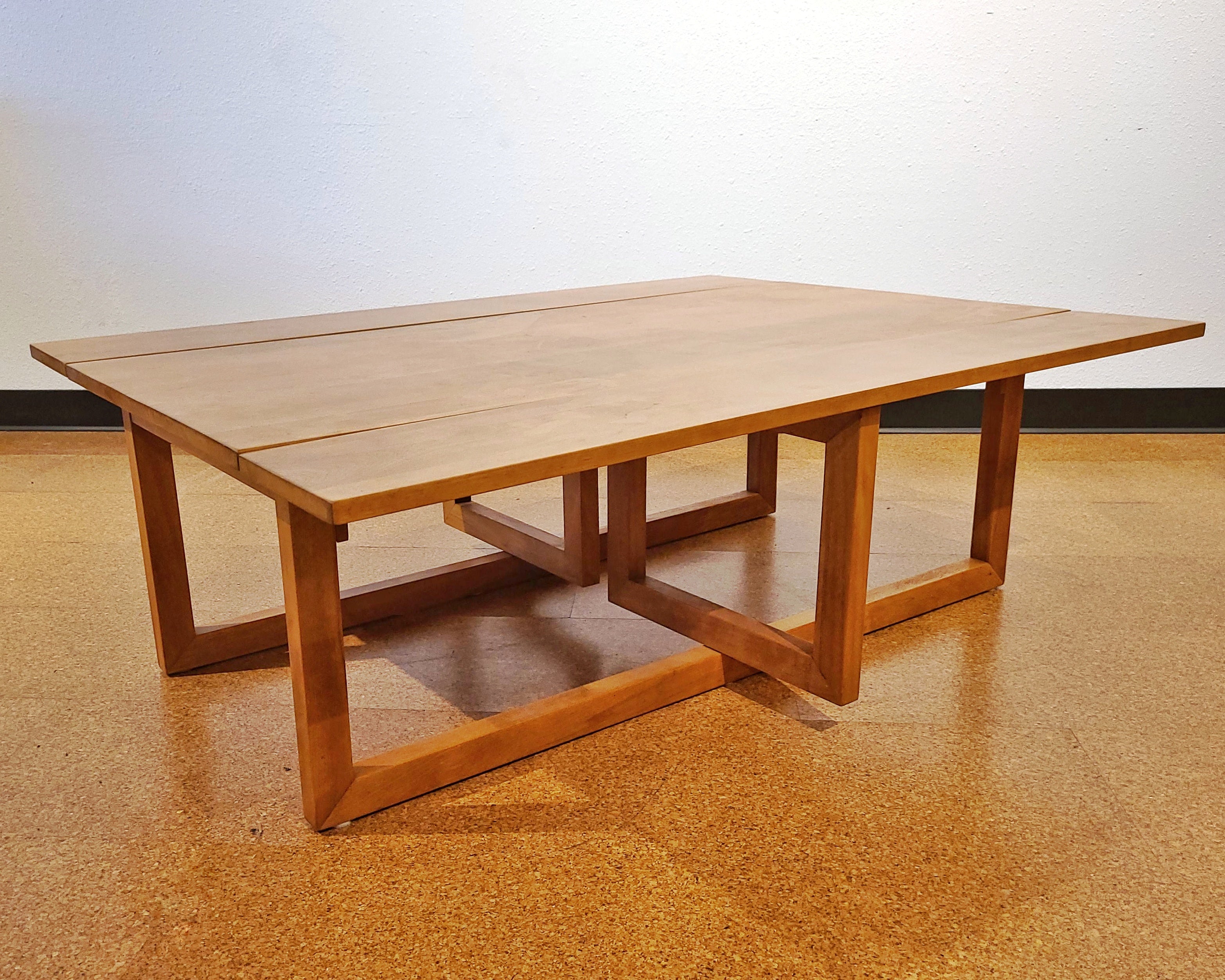 SOLID MAPLE DROP-LEAF COFFEE TABLE