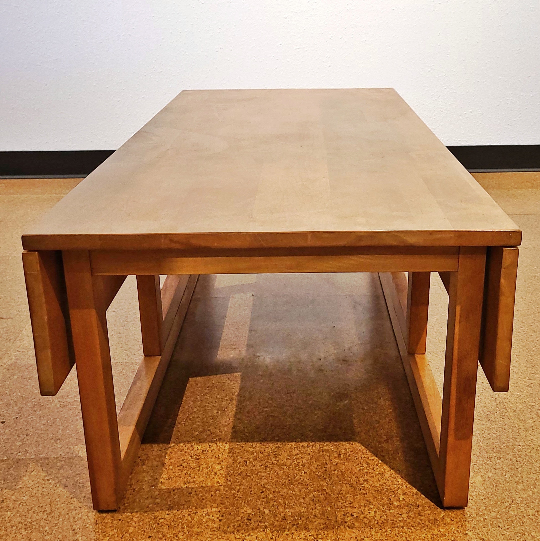 SOLID MAPLE DROP-LEAF COFFEE TABLE