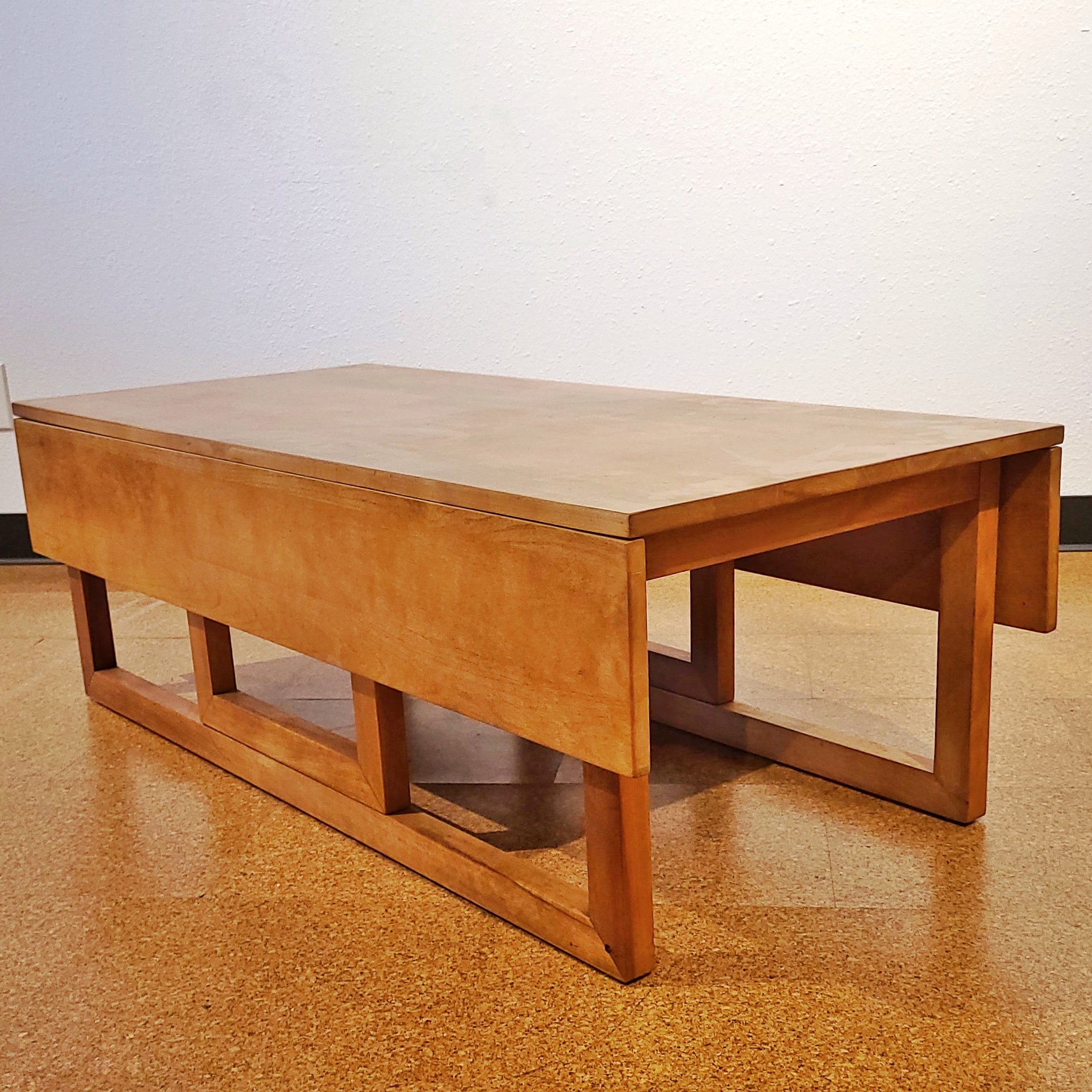 SOLID MAPLE DROP-LEAF COFFEE TABLE