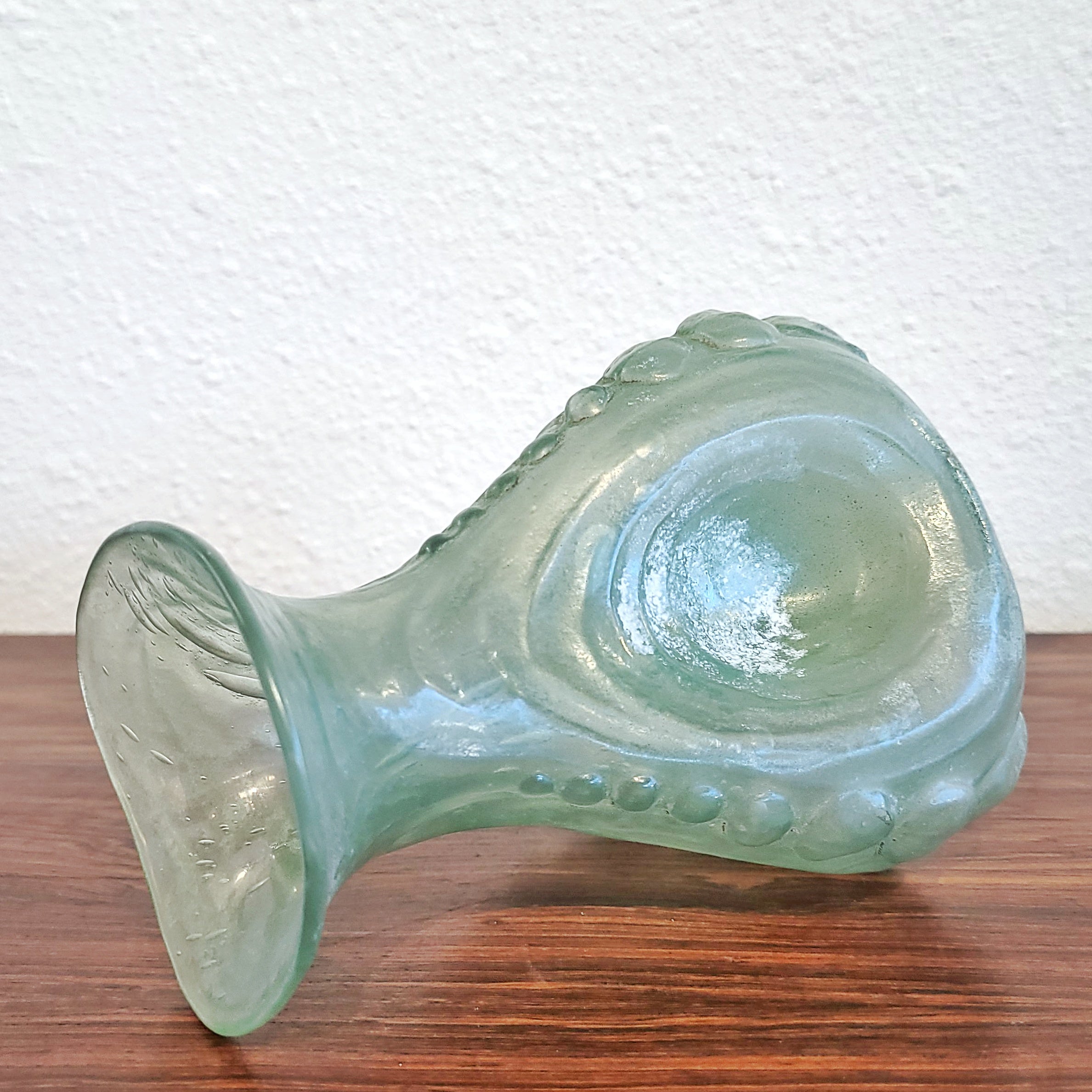 PATINATED MOUTH-BLOWN GLASS VASE