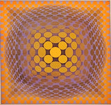 VICTOR VASARELY OP-ART ‘VEGA’ SERIES SERIGRAPH 113/250.  SIGNED LOWER RIGHT
