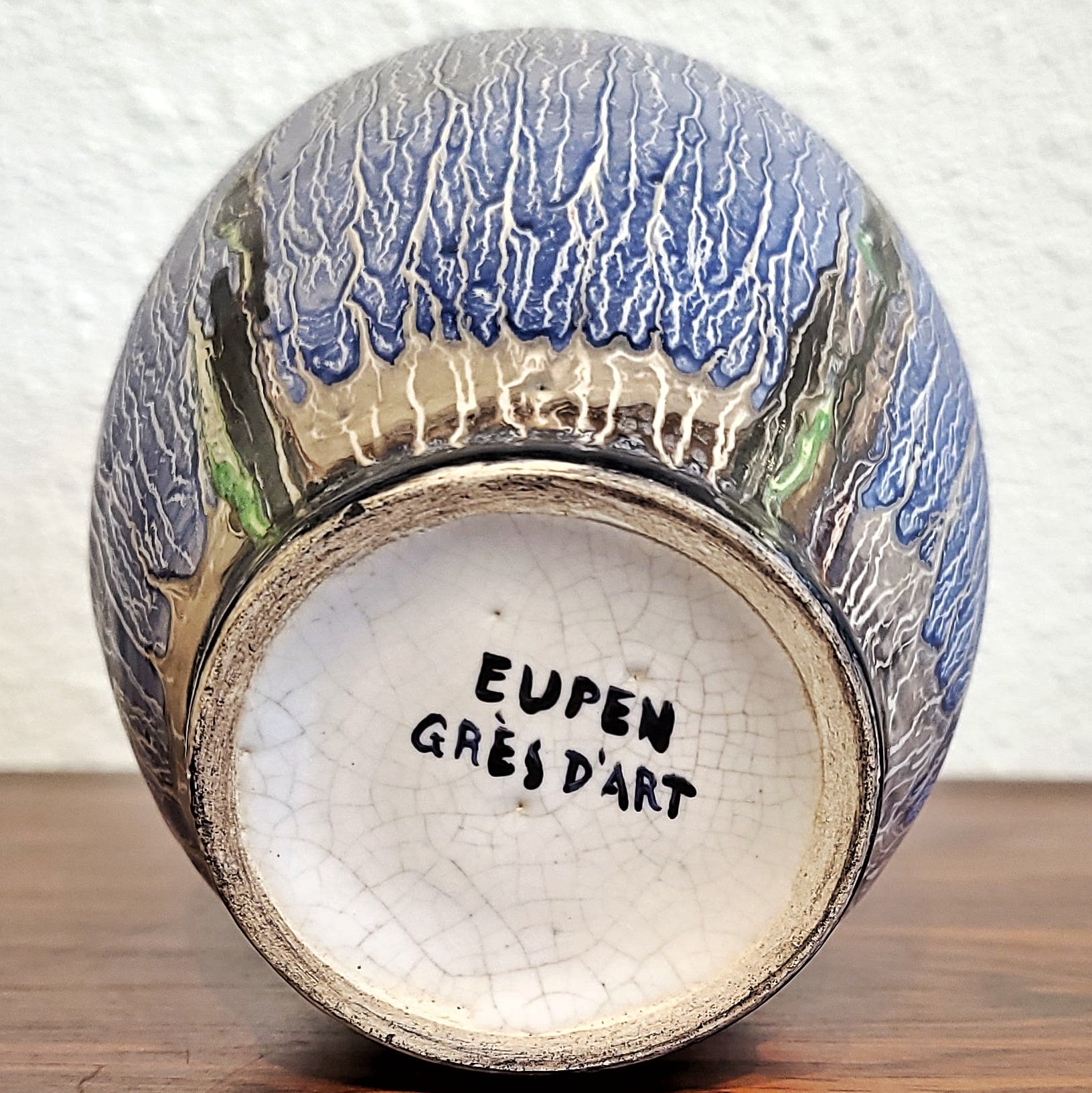 EUPEN GRÈS d'ART BELGIAN STUDIO POTTERY VASE