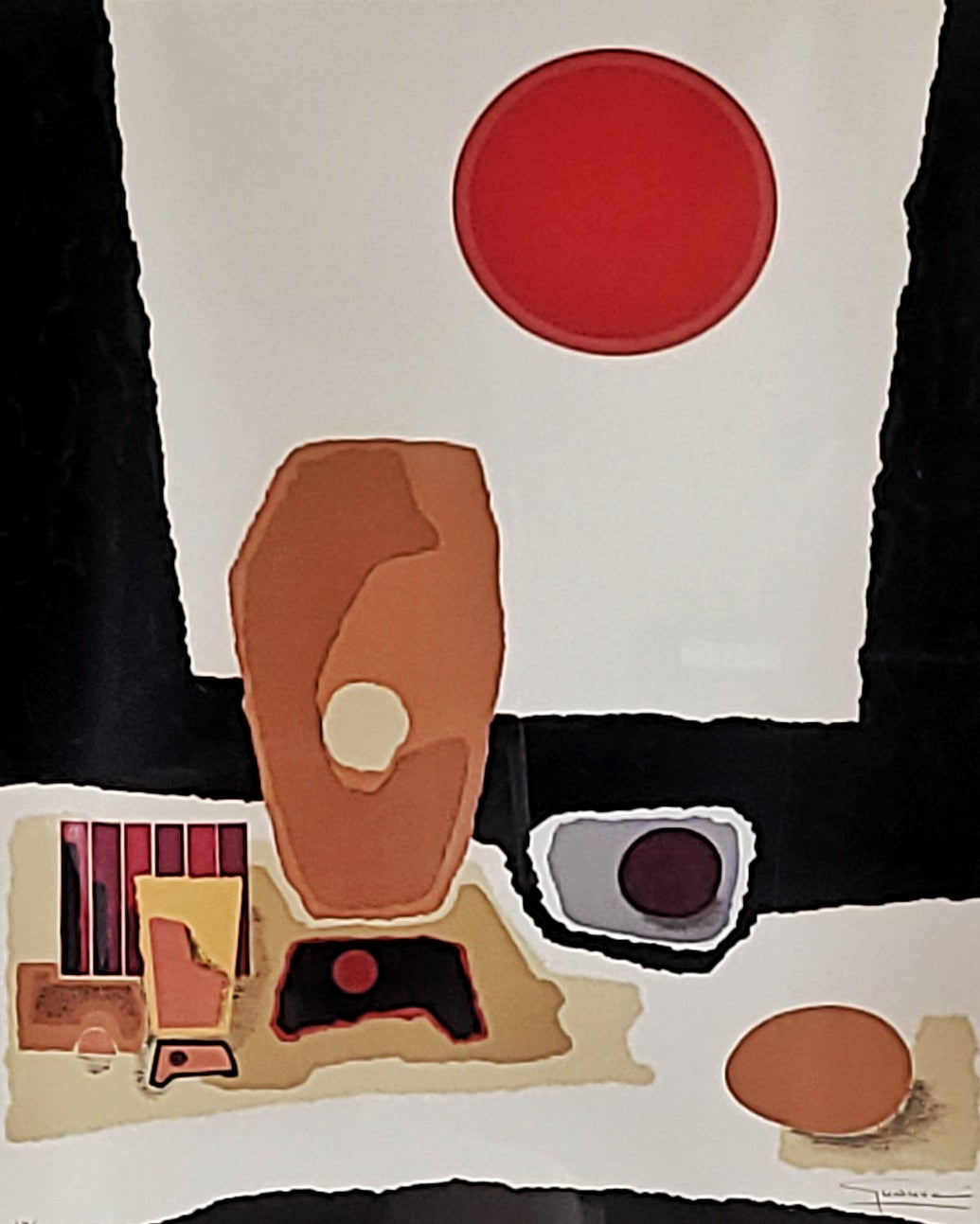 SIGNED AND NUMBERED ABSTRACT STILL-LIFE SERIGRAPH 27/260