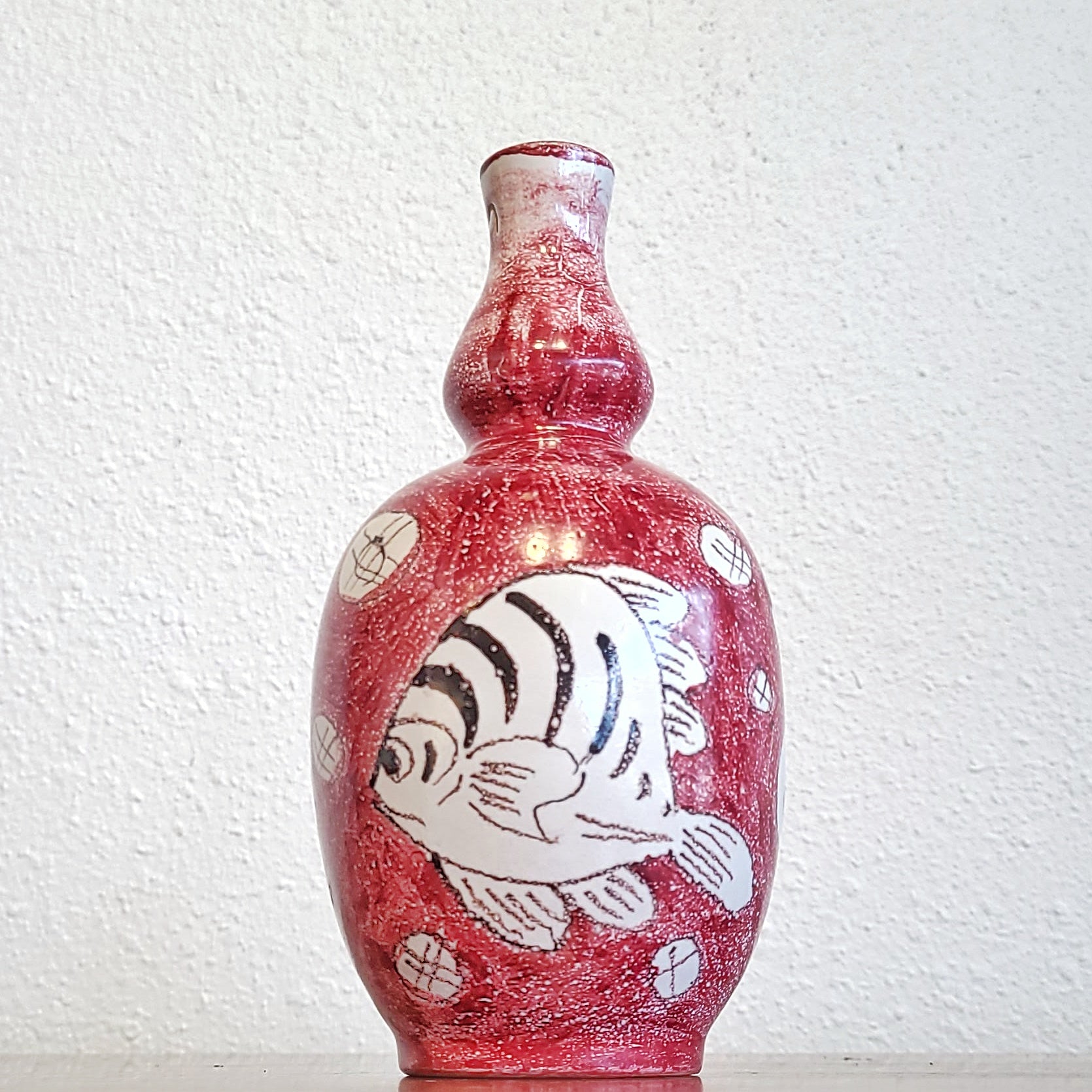 MATTEO DI LIETO MAJOLICA VASE FOR ARTE CERAMICA AMALFI