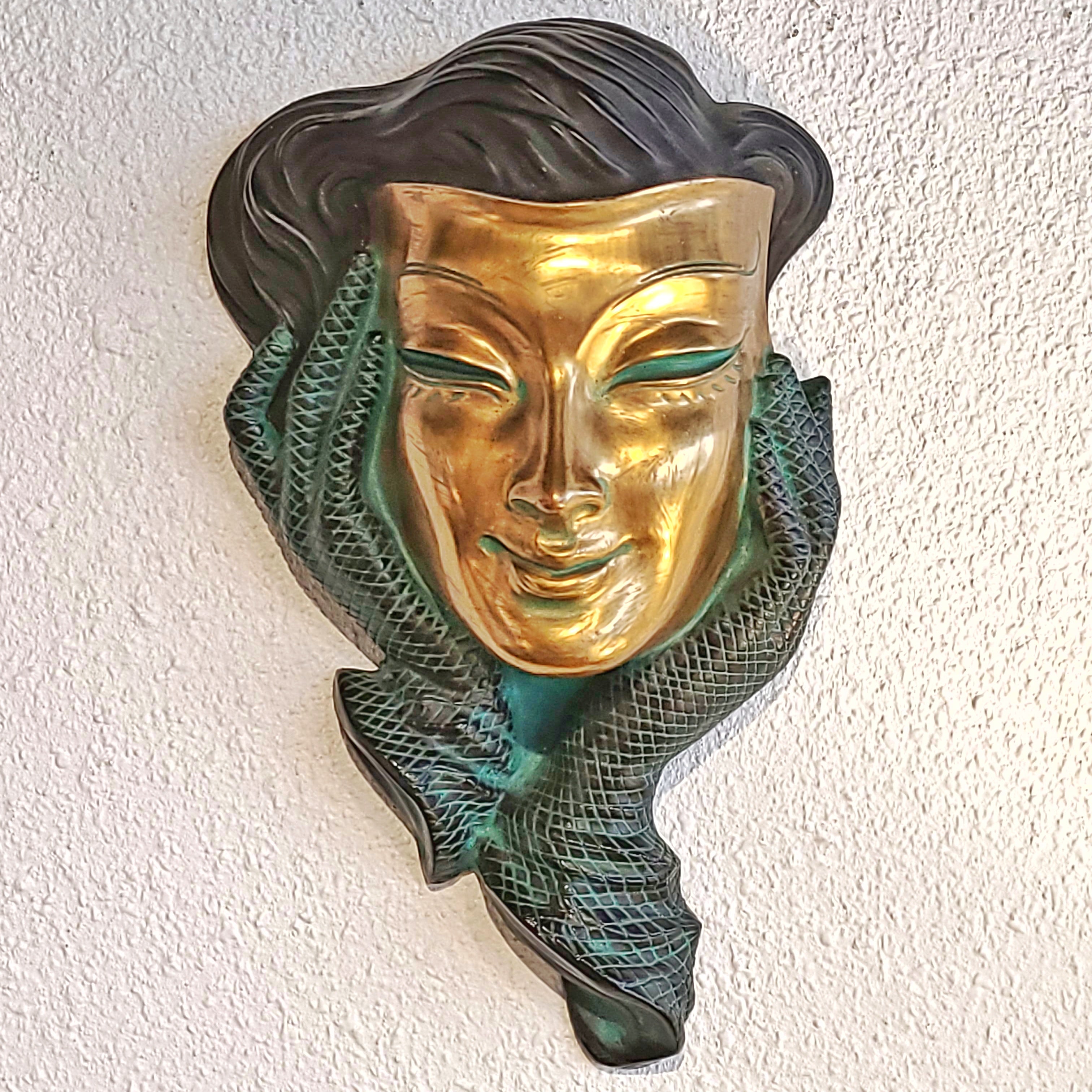 PETER LUDWIG WALL MASK FOR ACHATIT WERKSTÁTTEN (1950s)