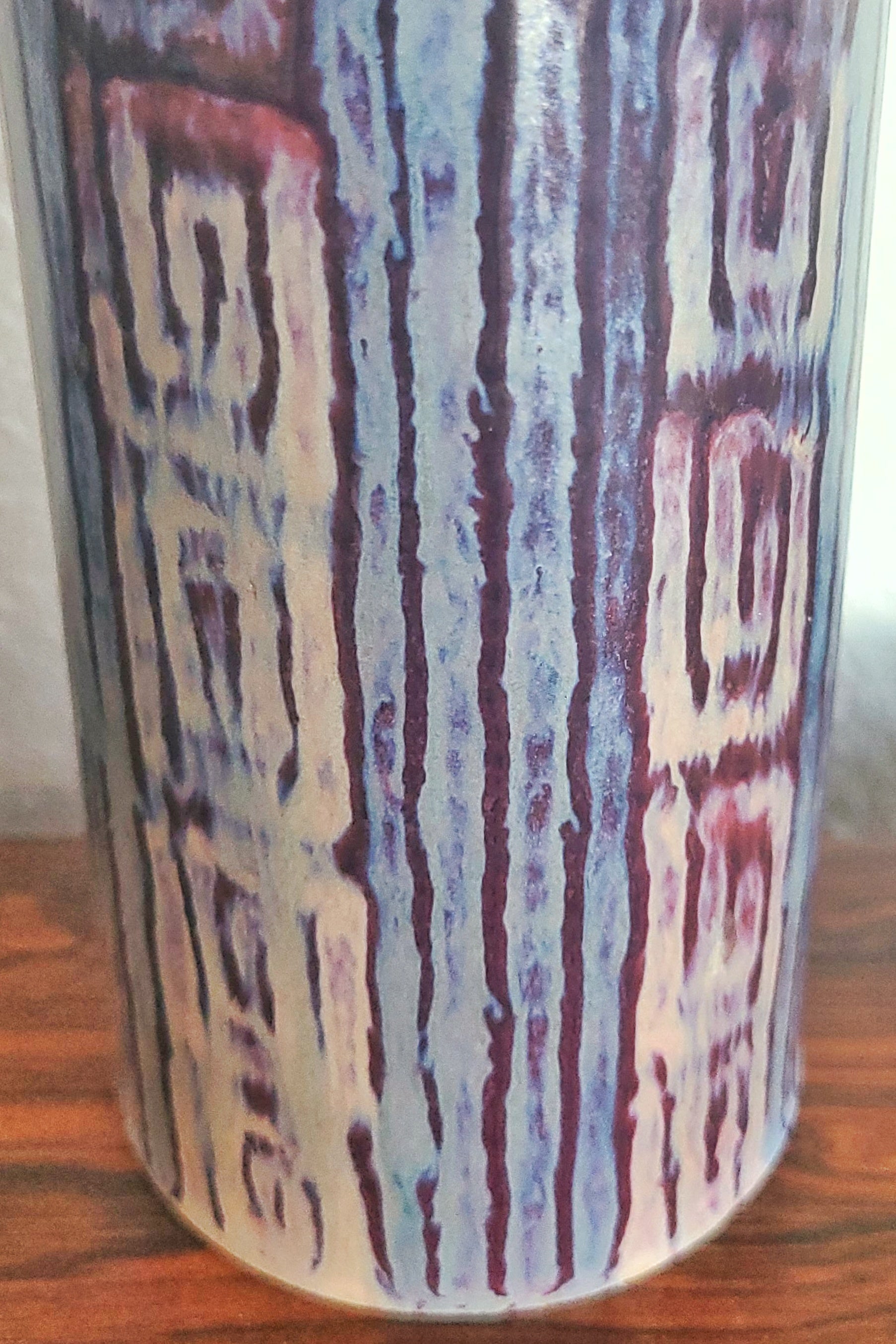 RARE UMBERTO ZANNONI IRIDESCENT STUDIO POTTERY VASE