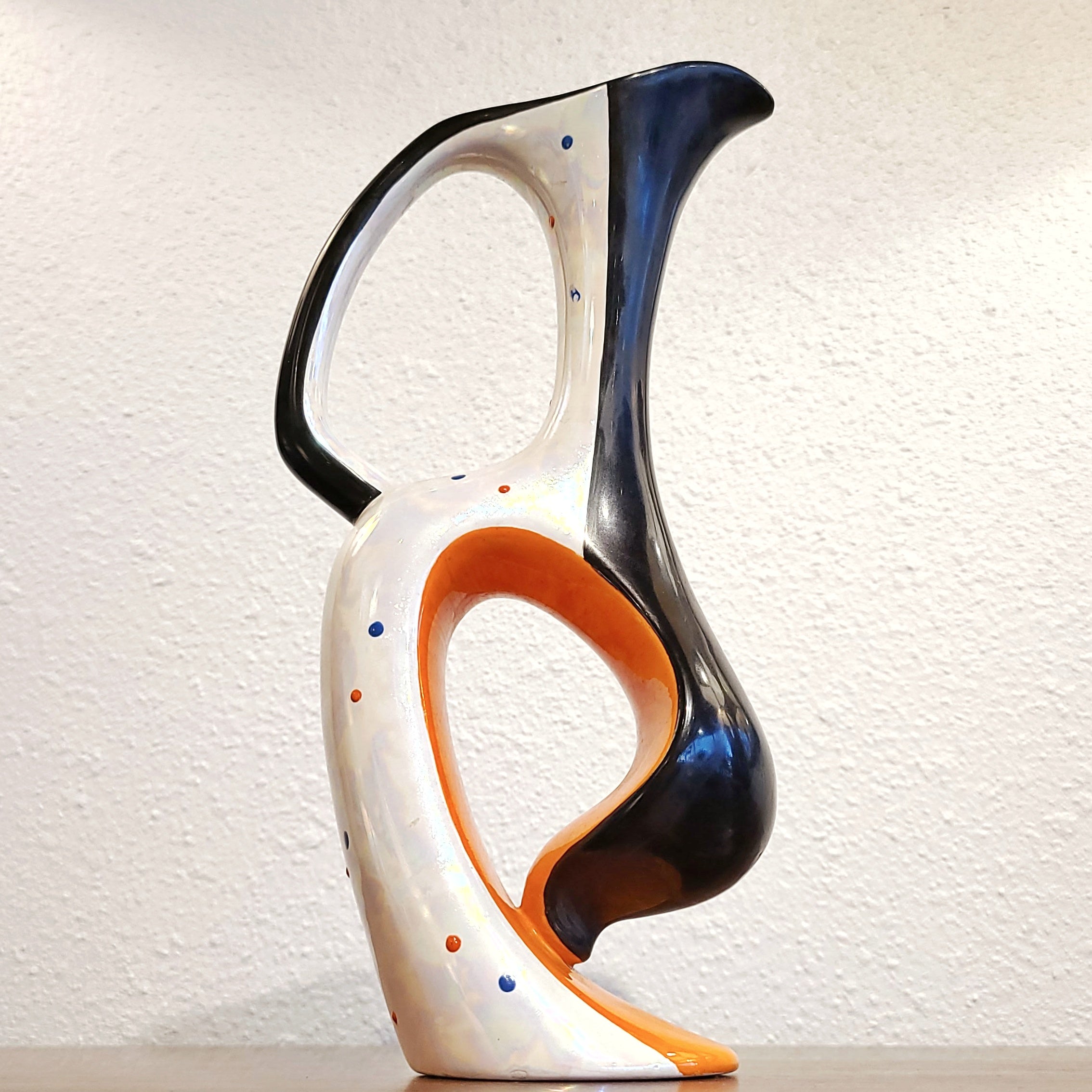 1950s ‘ALELUIA’ BIOMORPHIC EWER VASE (AVEIRO PORTUGAL)