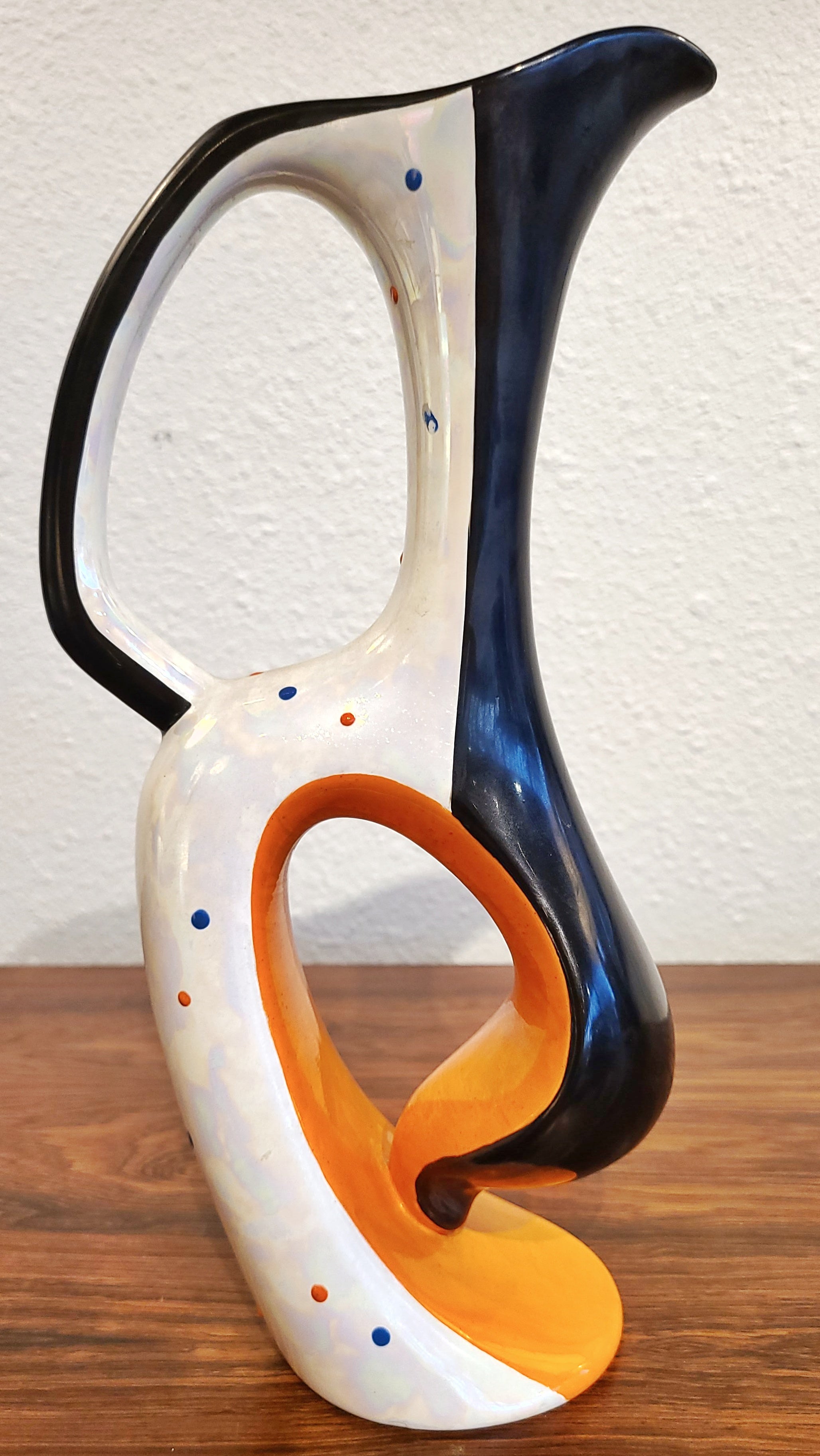 1950s ‘ALELUIA’ BIOMORPHIC EWER VASE (AVEIRO PORTUGAL)